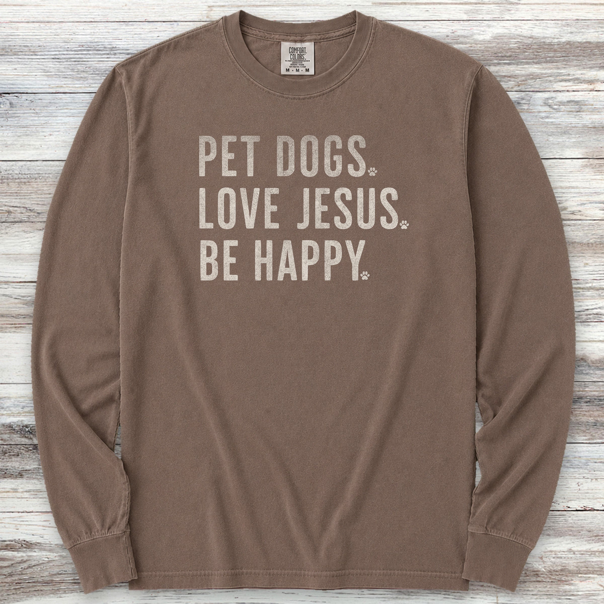 Love Jesus Long Sleeve Tee - Espresso