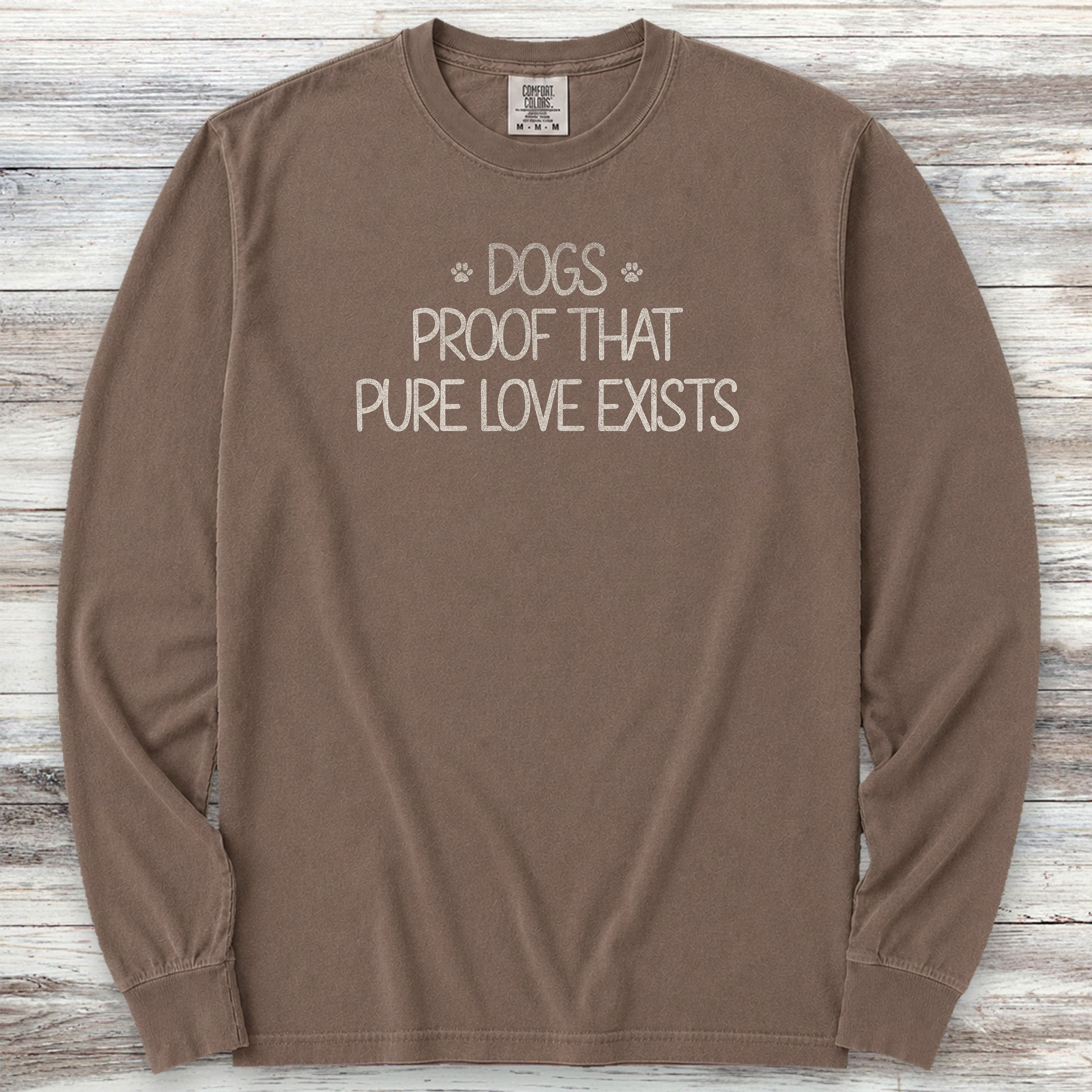 Pure Love Proof Long Sleeve Tee - Espresso
