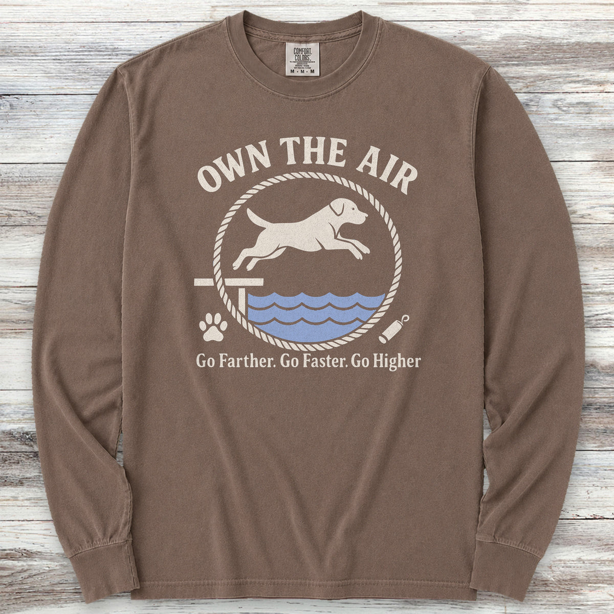 Labrador Retriever Air Long Sleeve Tee - Espresso