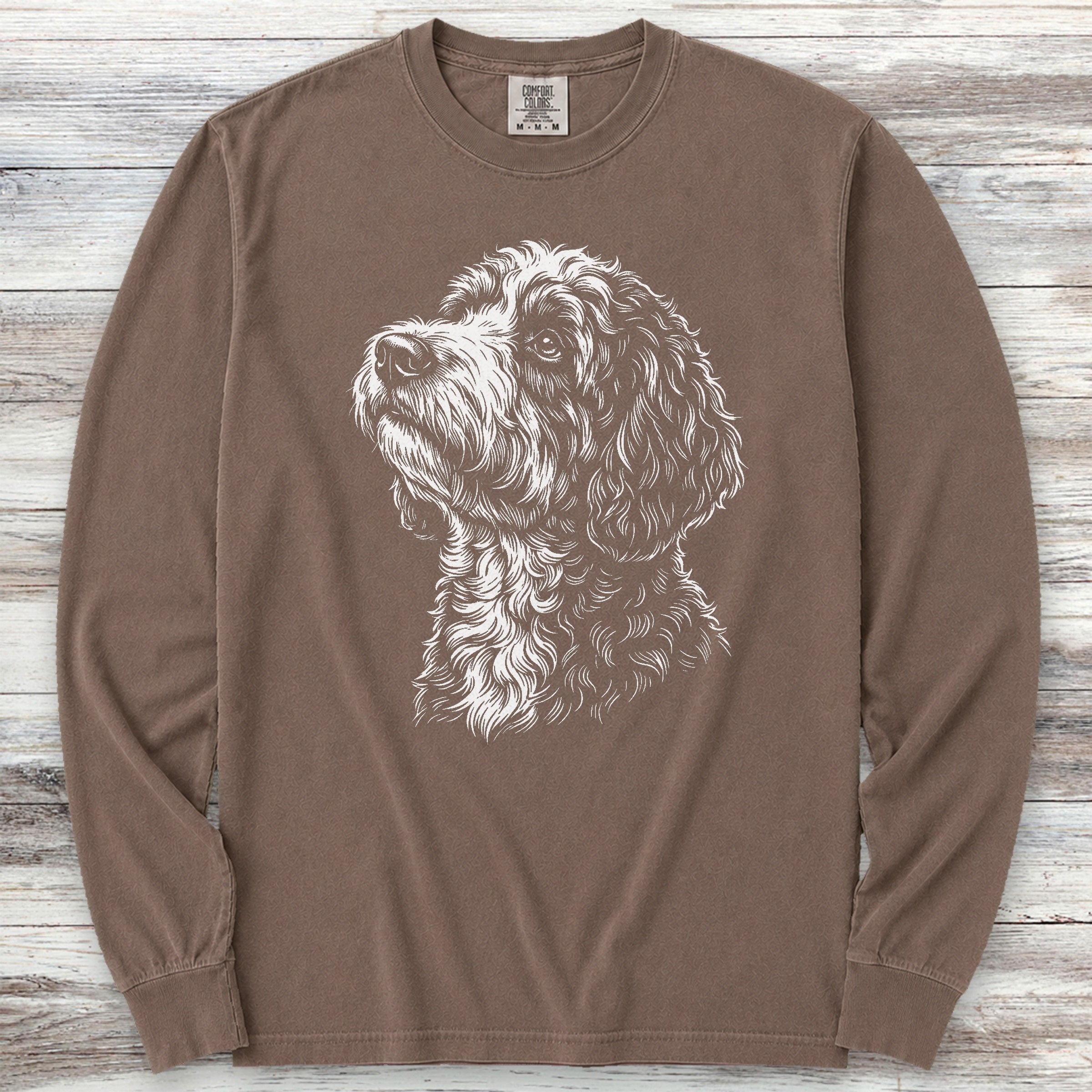Bernedoodle Loyalty Long Sleeve Tee - Espresso