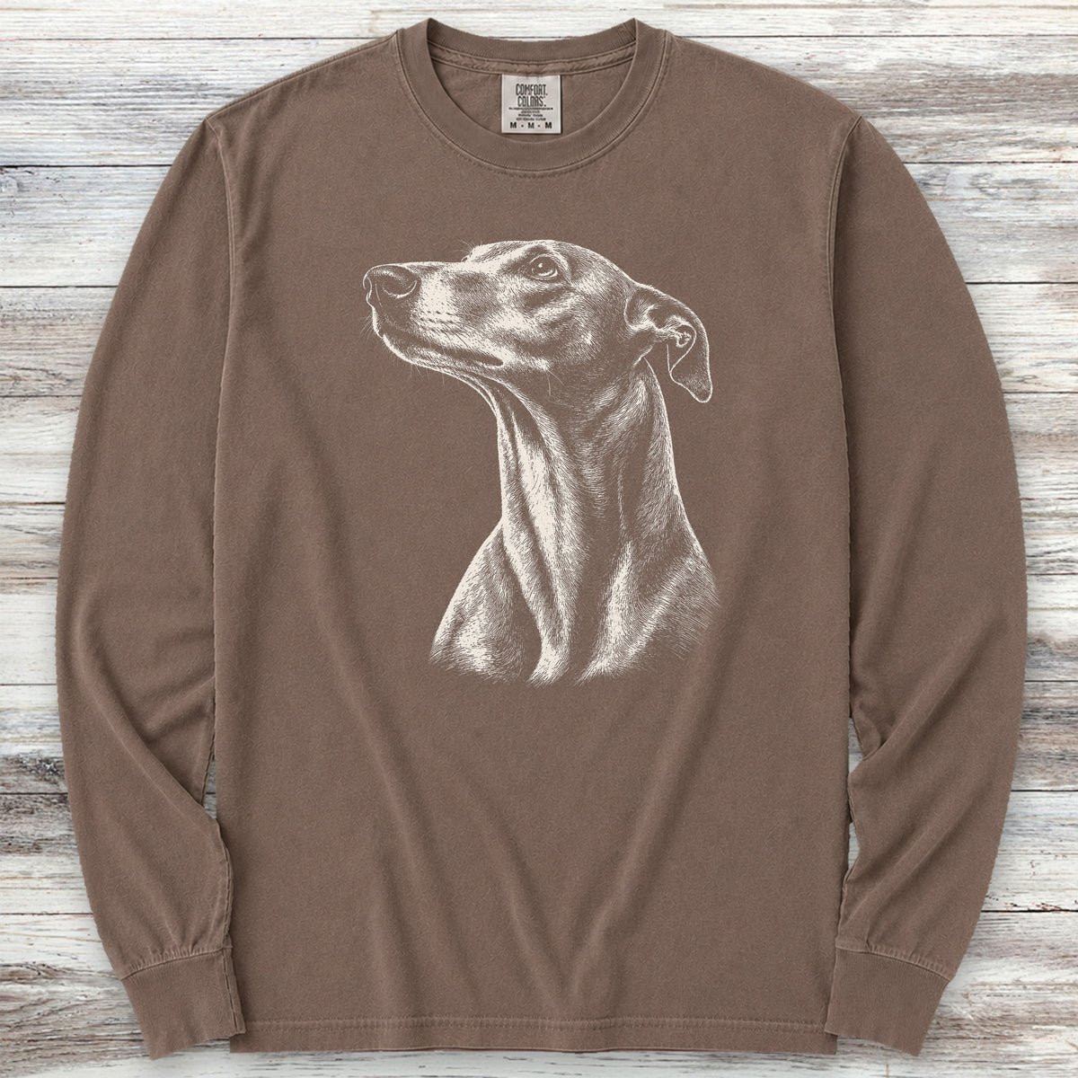 Greyhound Loyalty Long Sleeve Tee - Espresso