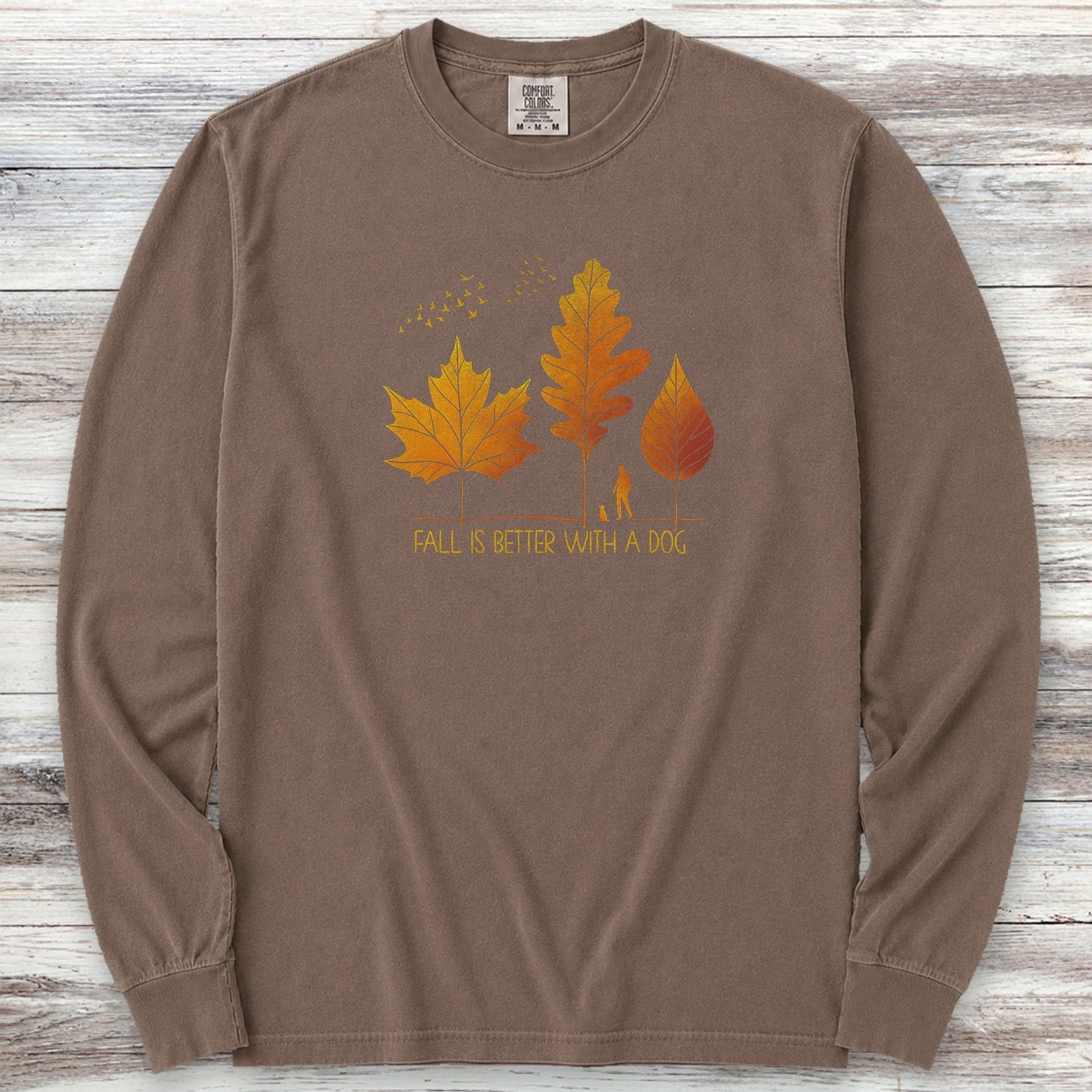 Fall Is Better Long Sleeve Tee - Espresso