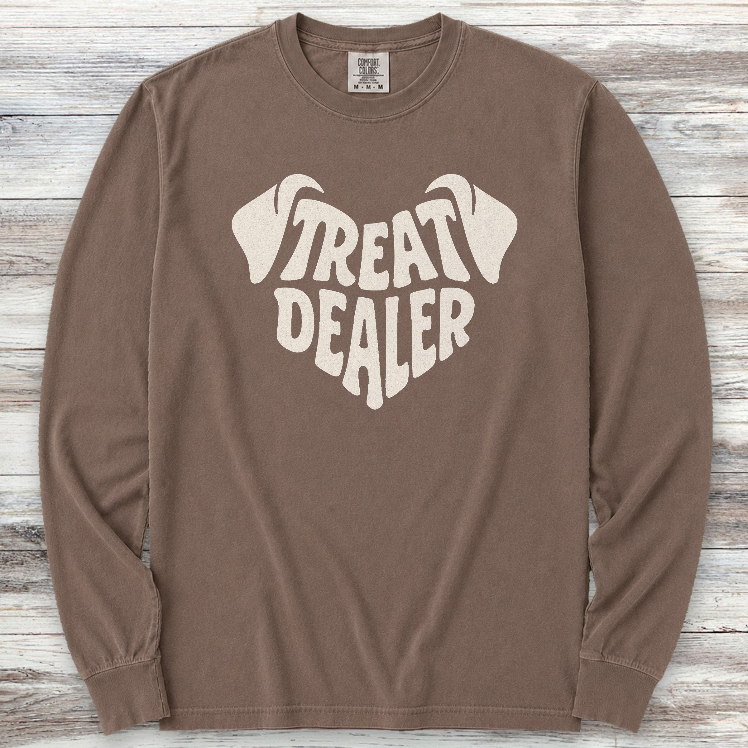 Treat Dealer Ears Long Sleeve Tee - Espresso