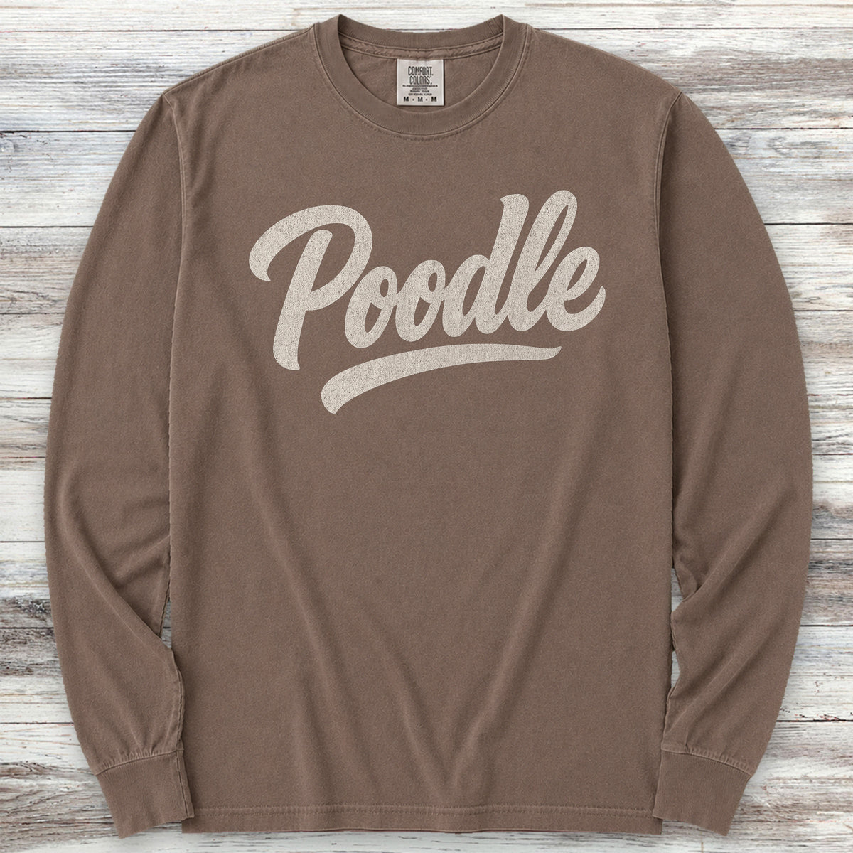 Poodle Team Long Sleeve Tee - Espresso