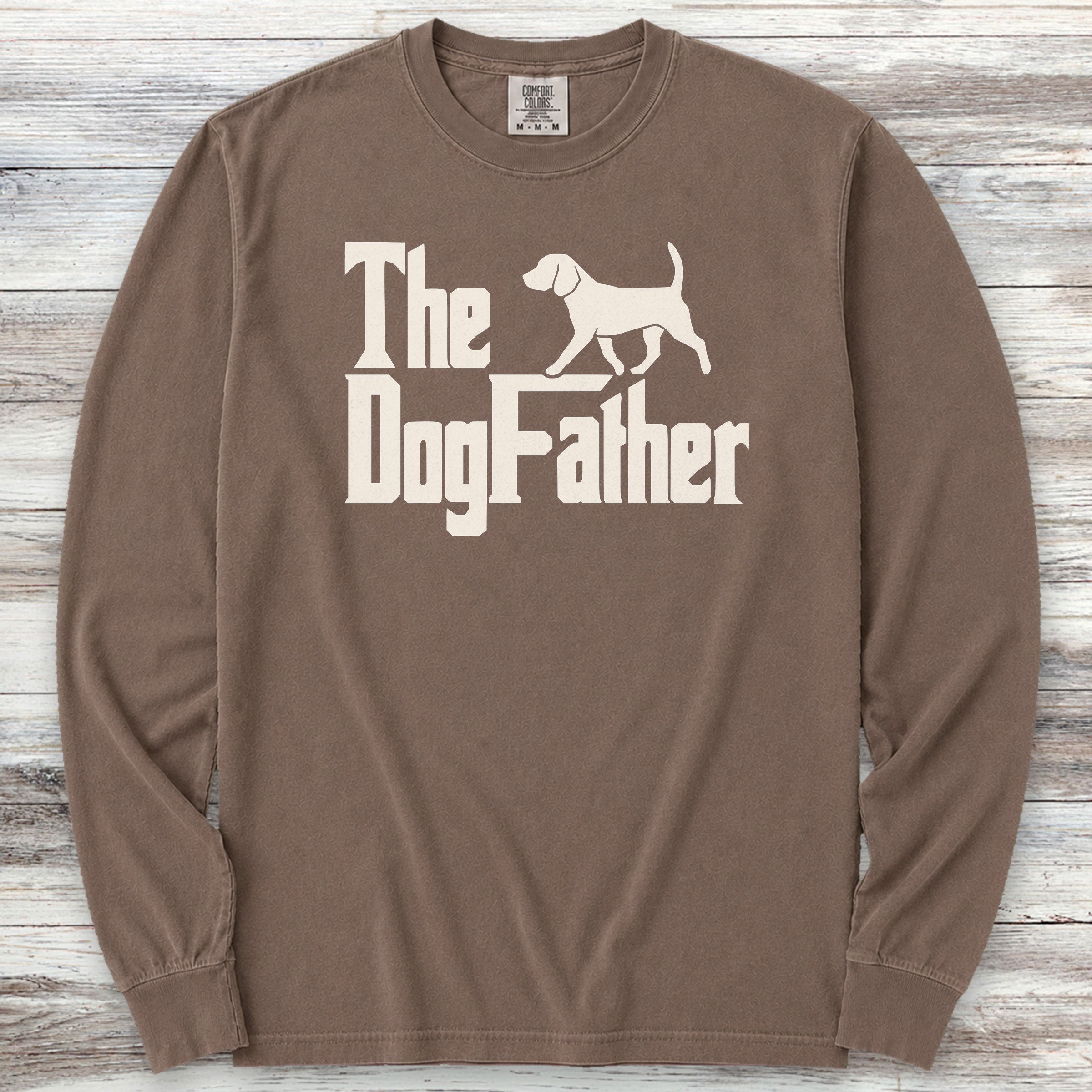 Beagle Dog Father Long Sleeve Tee - Espresso