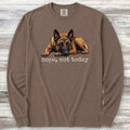 Belgian Malinois Nope Long Sleeve Tee - Espresso