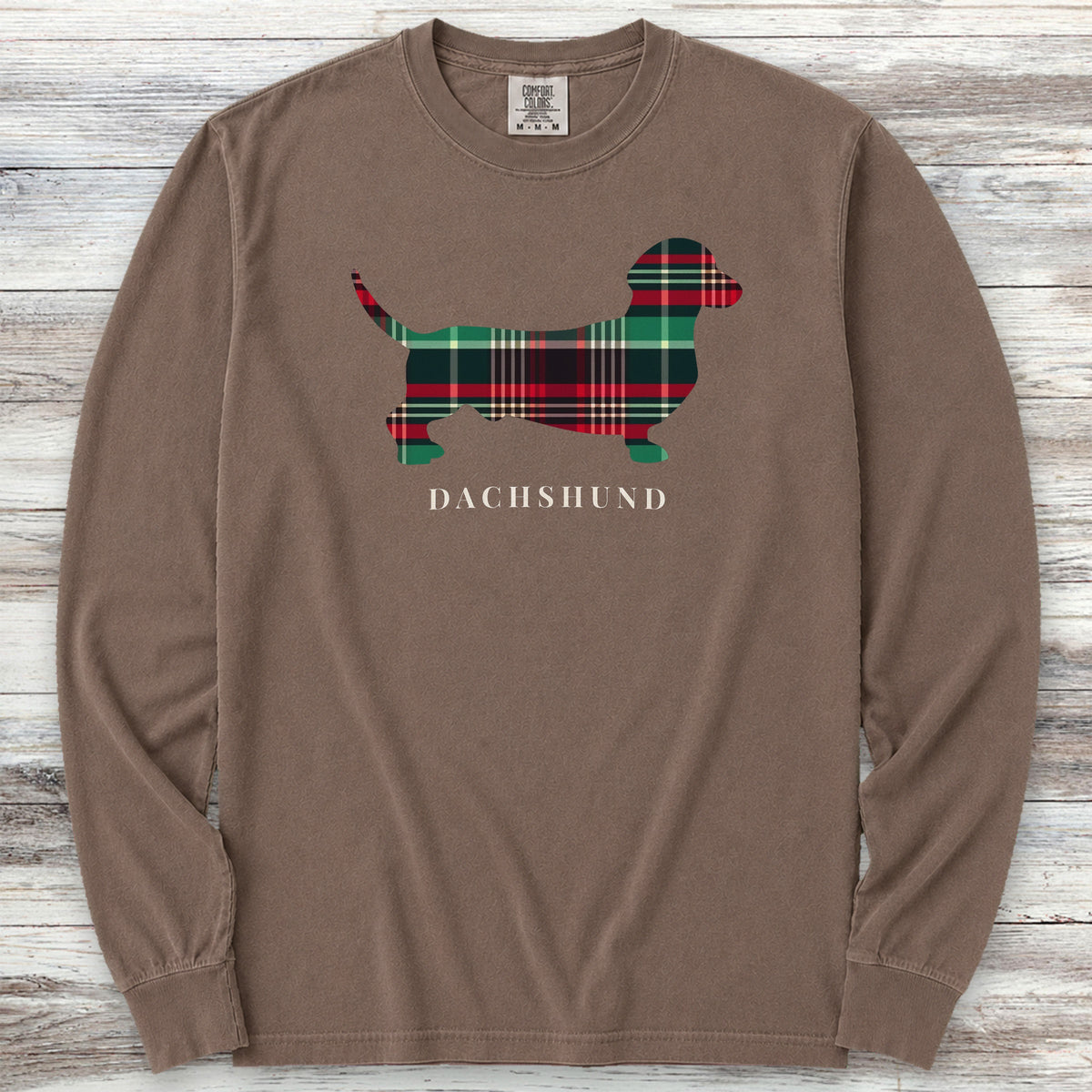 Dachshund Winter 2025 Long Sleeve Tee - Espresso