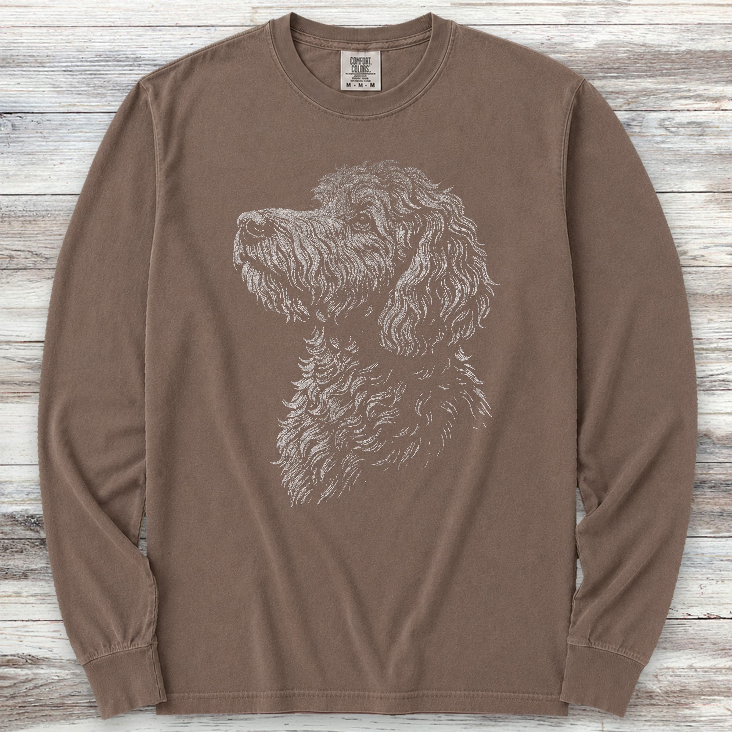 Doodle Loyalty Long Sleeve Tee - Espresso
