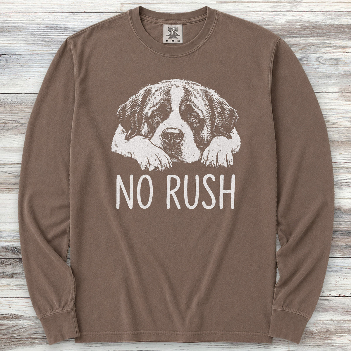 Saint Bernard No Rush Long Sleeve Tee - Espresso