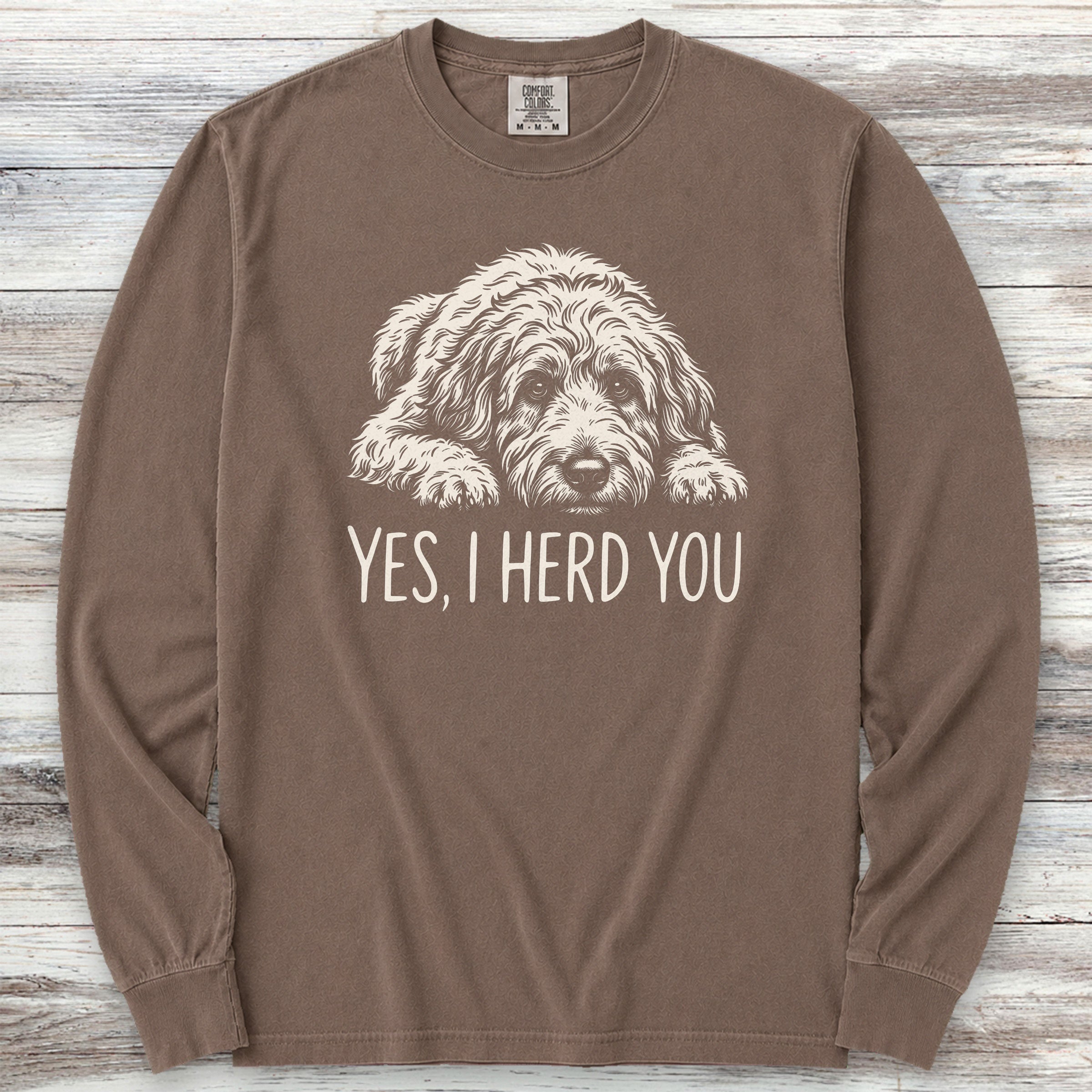 Doodle Herd You Long Sleeve Tee - Espresso