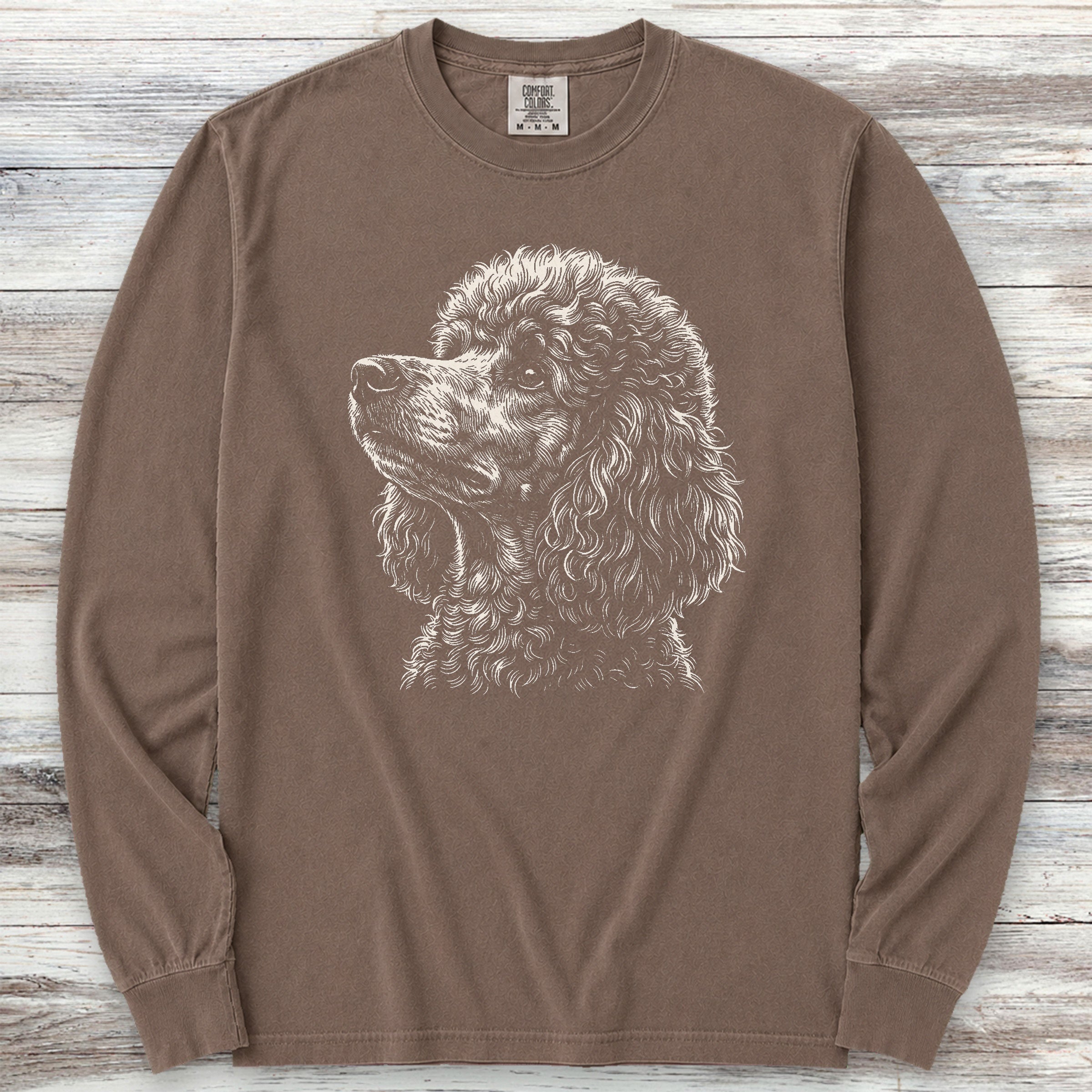 Poodle Loyalty Long Sleeve Tee - Espresso