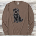 Bouvier Watercolor Long Sleeve Tee - Espresso