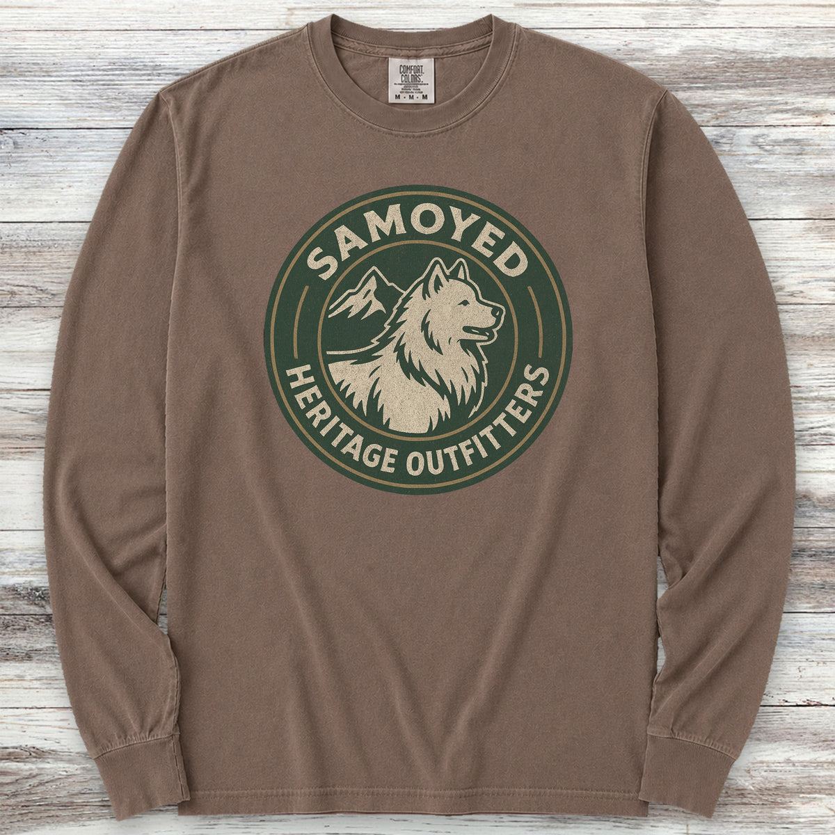 Samoyed Heritage Outfitters Long Sleeve Tee - Espresso