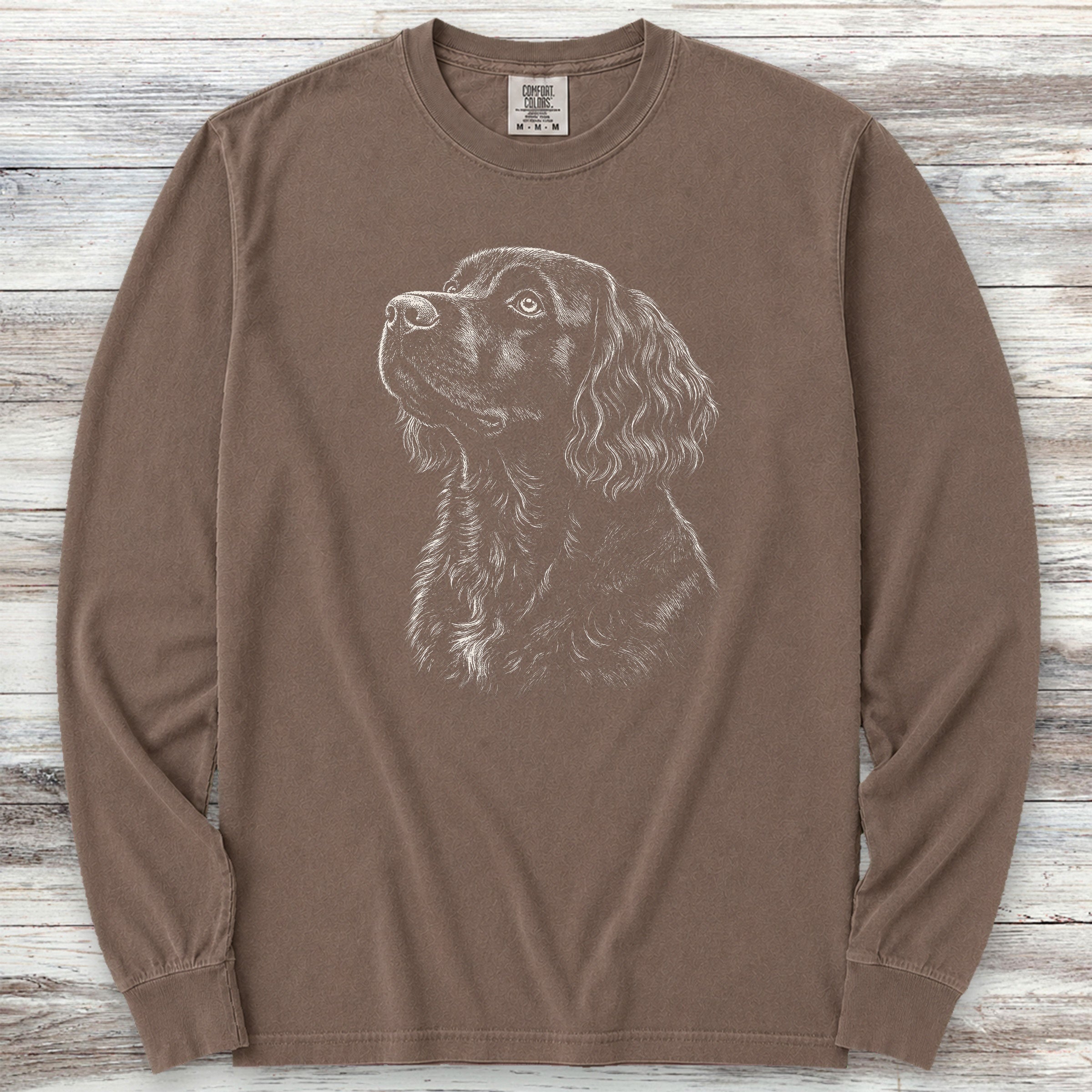 Boykin Spaniel Loyalty Long Sleeve Tee - Espresso