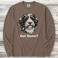 Bernedoodle Got Snow Long Sleeve Tee - Espresso