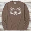 Skeleton Hands Long Sleeve Tee - Espresso