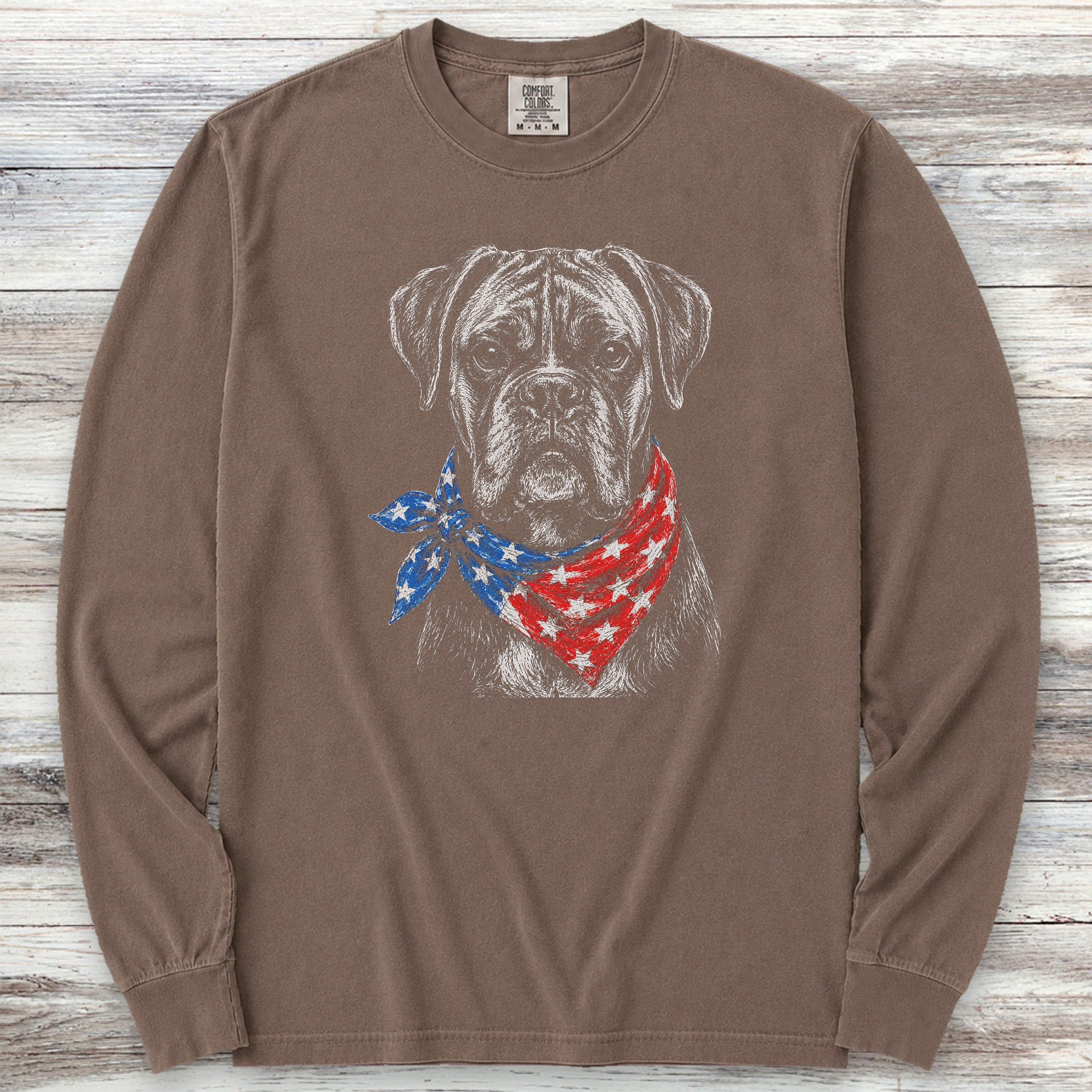 Boxer Patriot Long Sleeve Tee - Espresso