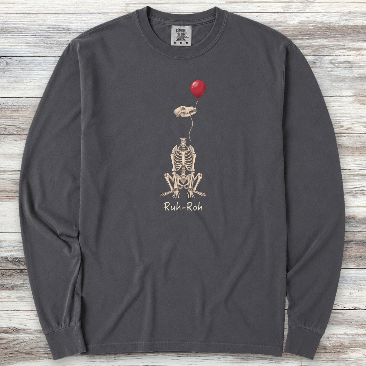 Ruh-Roh Long Sleeve Tee - Graphite