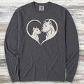 Cane Corso Heart Bond Long Sleeve Tee - Graphite