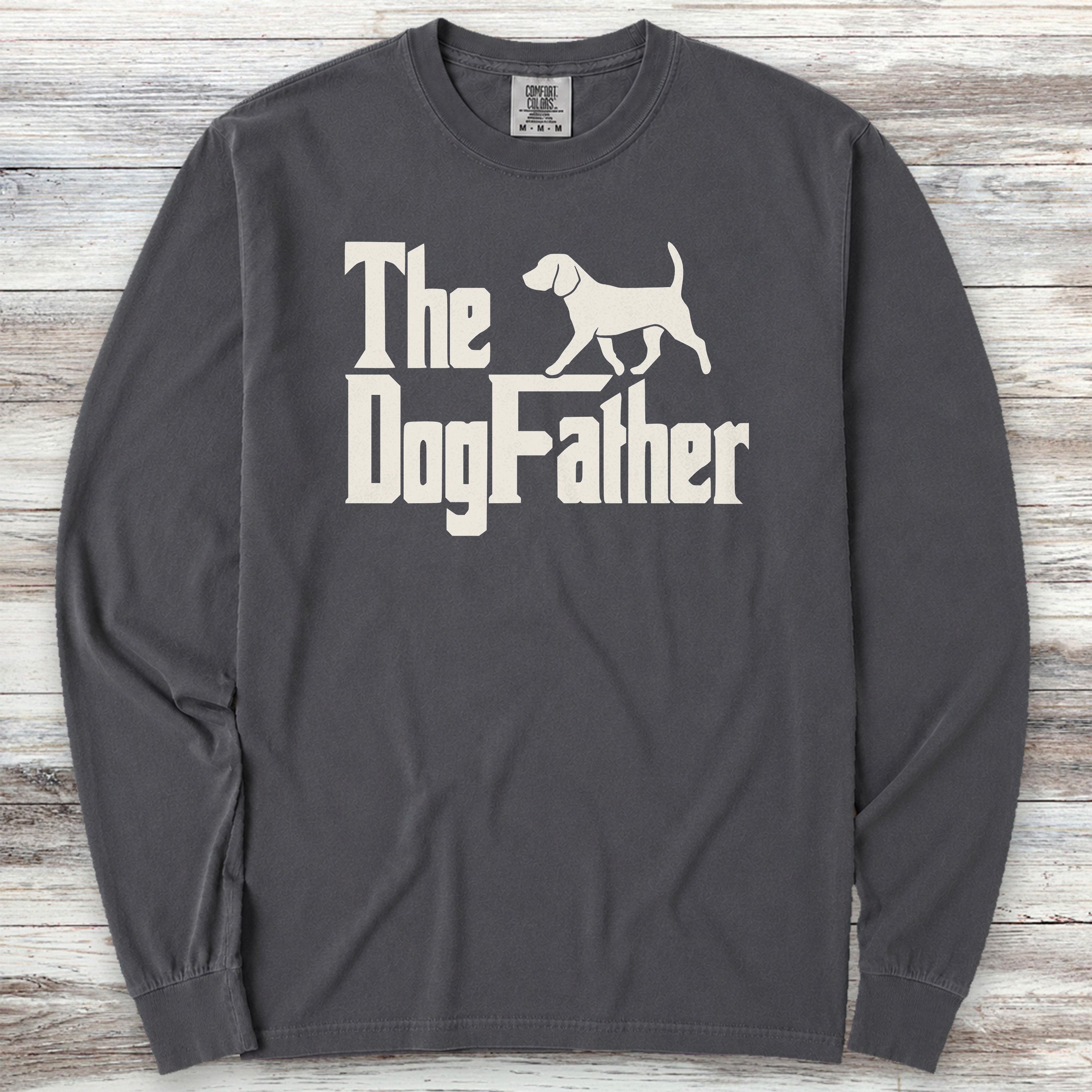 Beagle Dog Father Long Sleeve Tee - Graphite