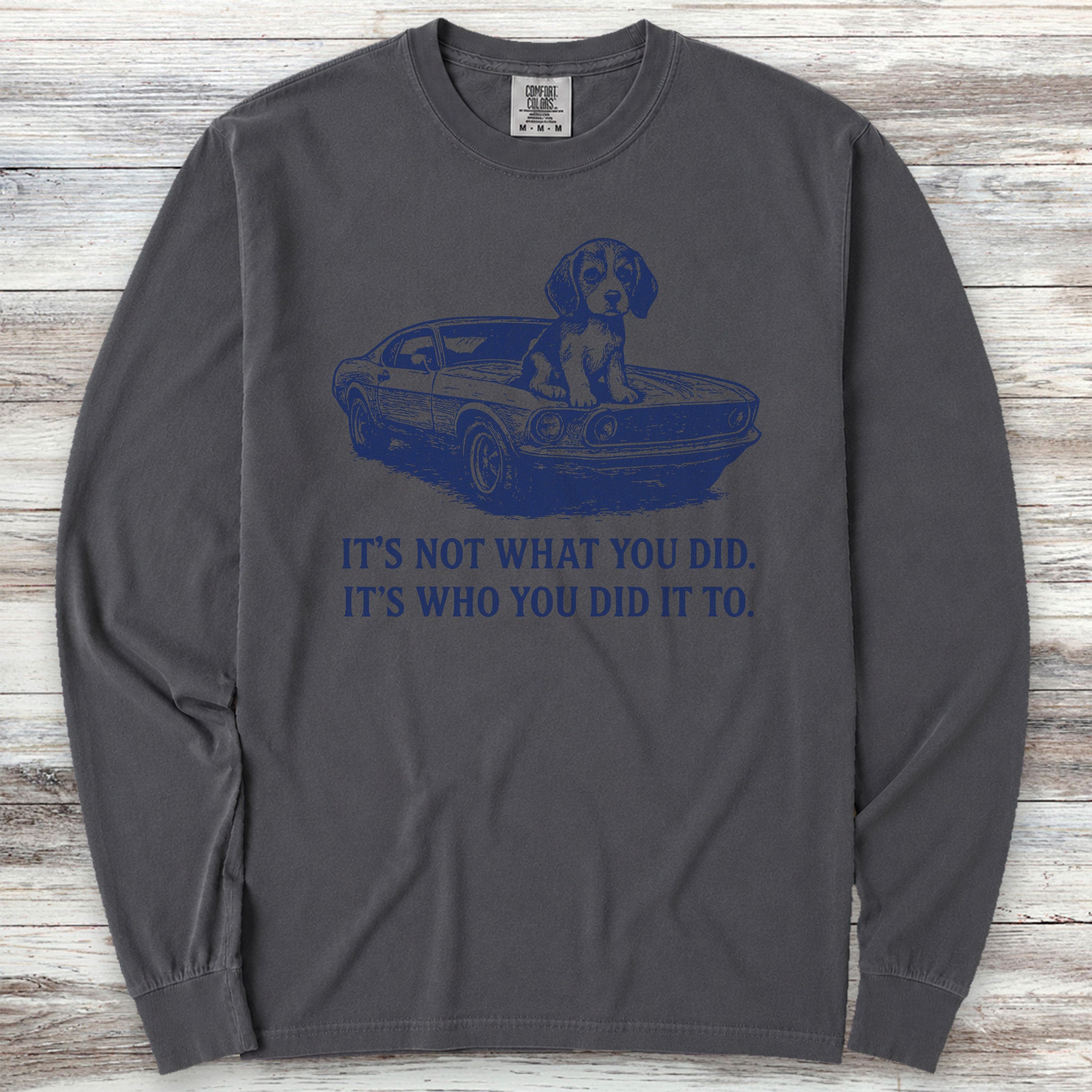 John's Beagle Long Sleeve Tee - Graphite