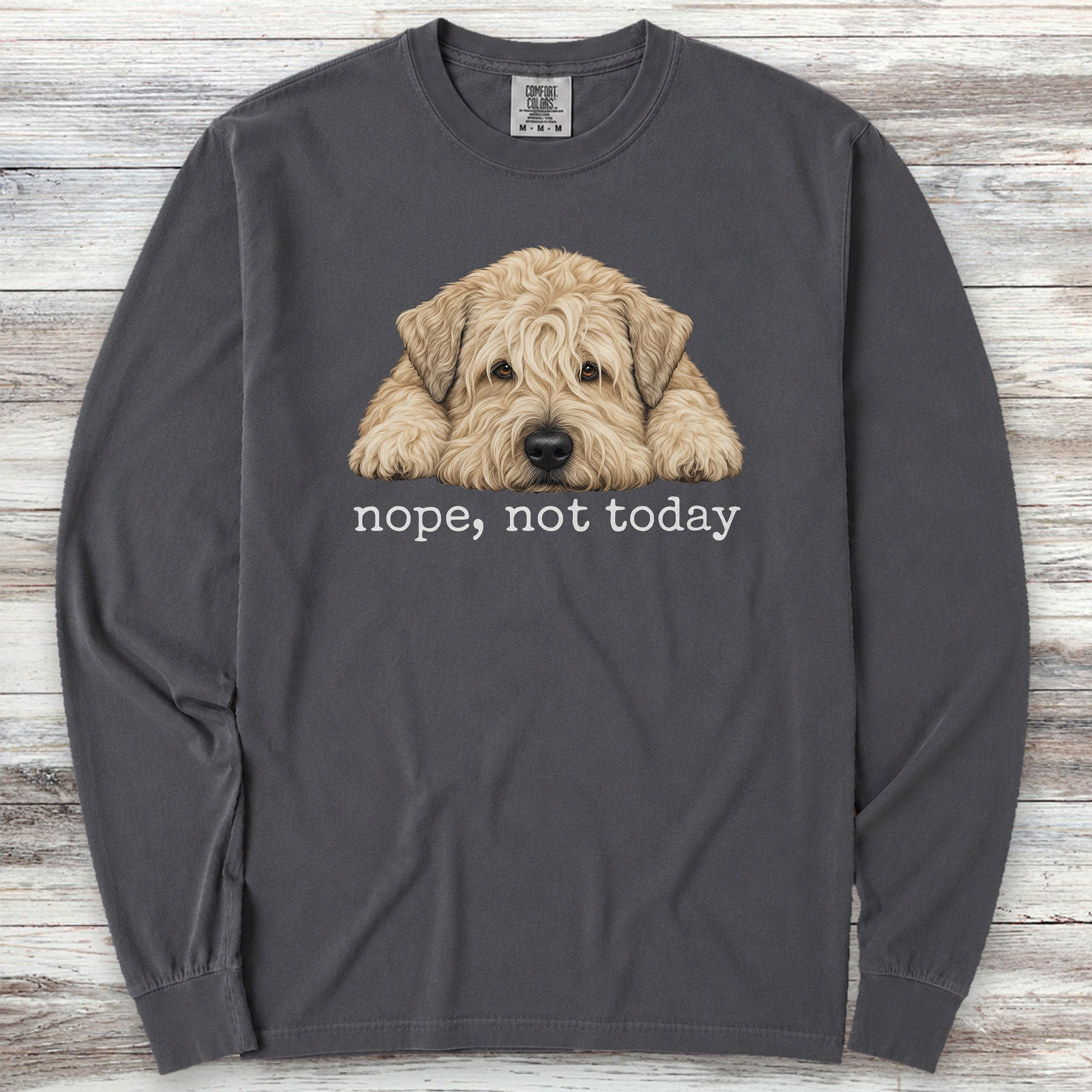 Wheaten Nope Long Sleeve Tee - Graphite