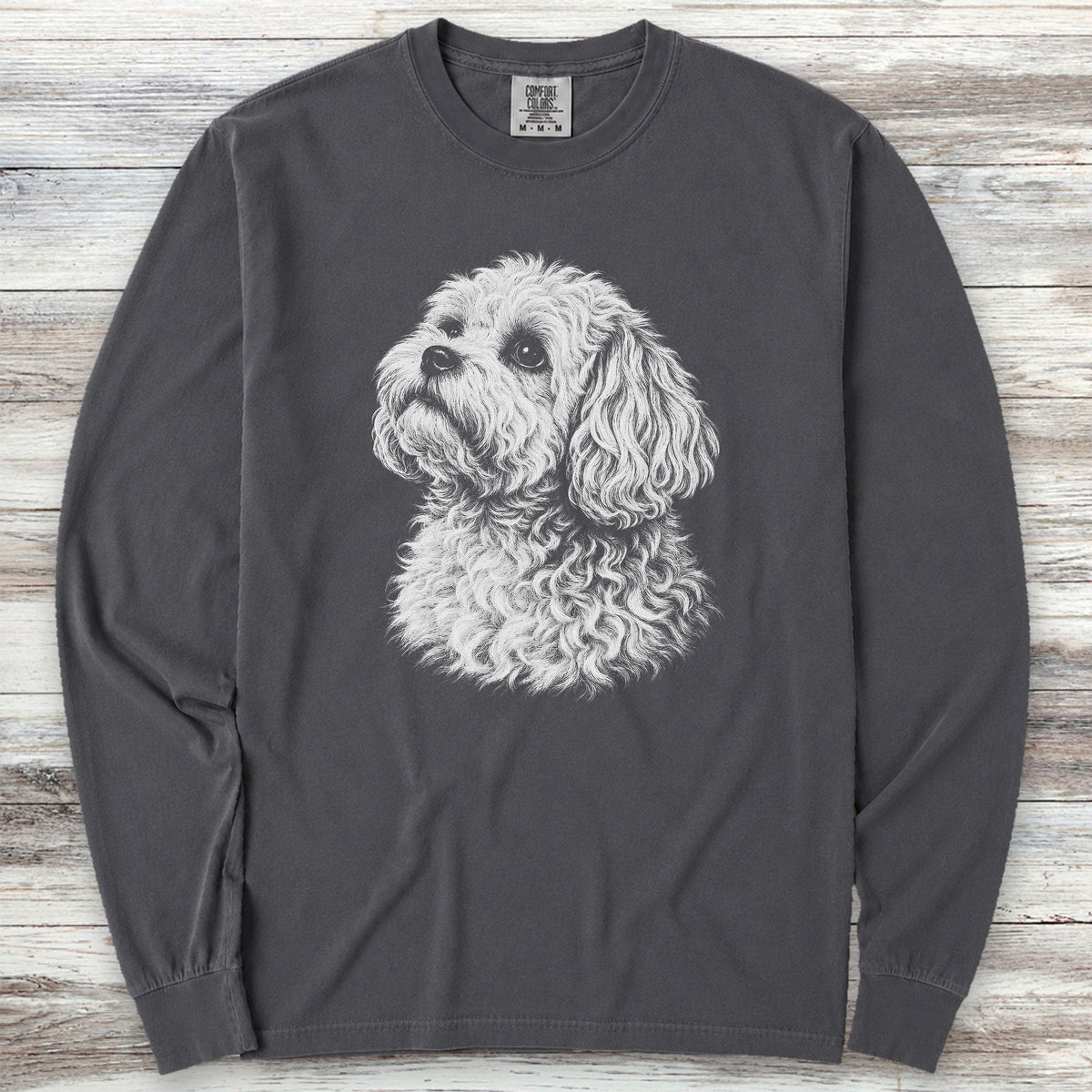 Maltipoo Loyalty Long Sleeve Tee - Graphite