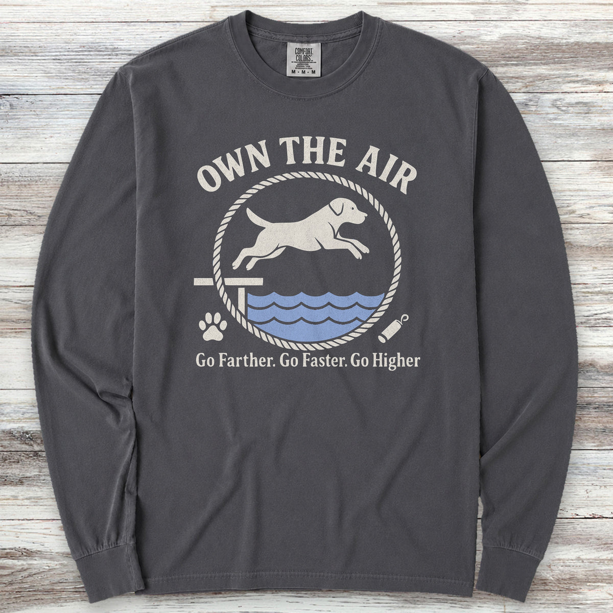 Labrador Retriever Air Long Sleeve Tee - Graphite