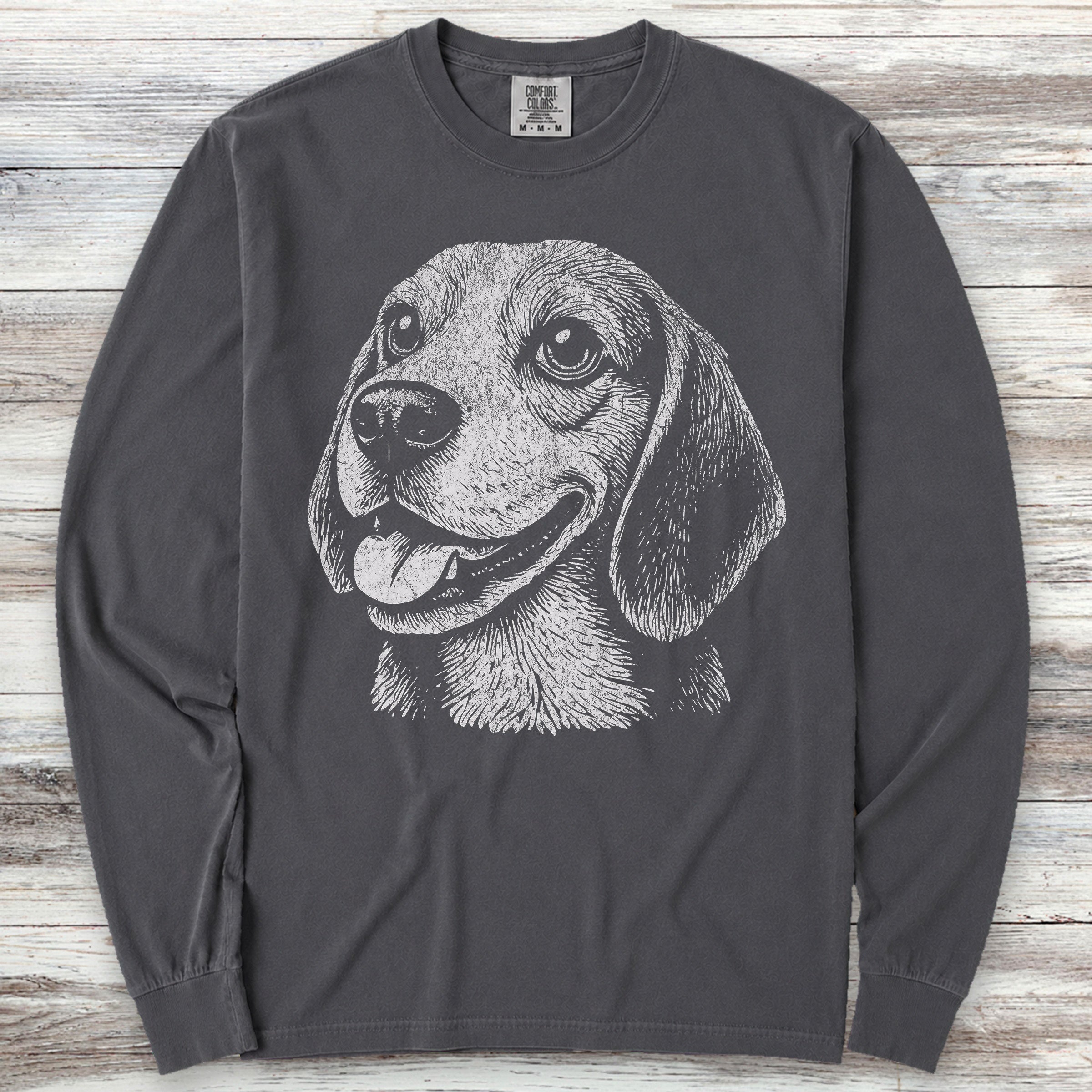 Beagle Long Sleeve Tee - Graphite