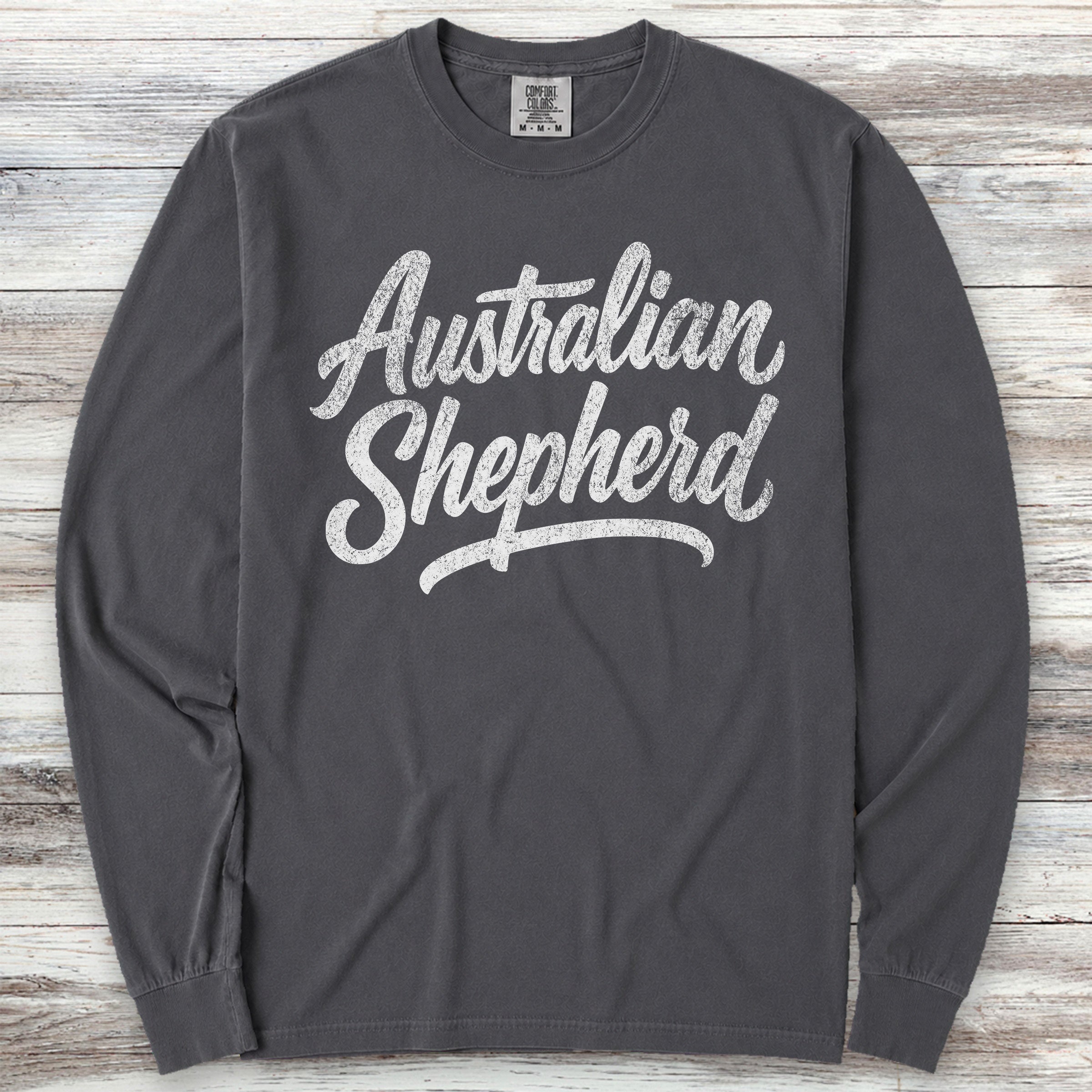 Australian Shepherd Team Long Sleeve Tee - Graphite
