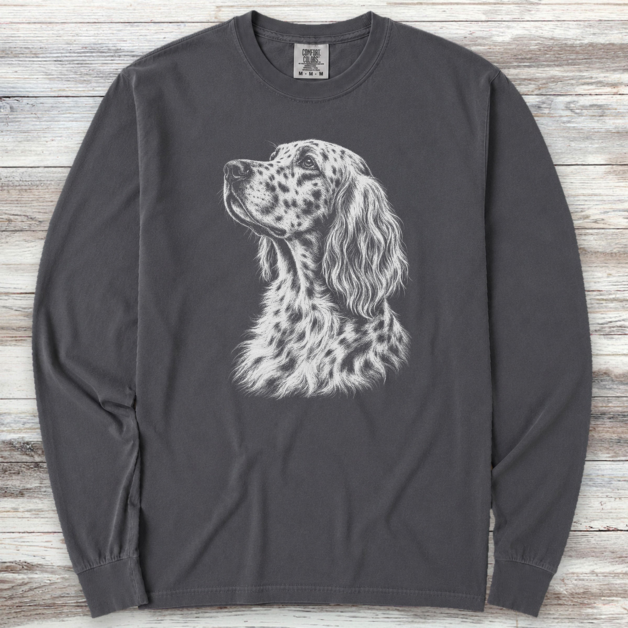 English Setter Loyalty Long Sleeve Tee - Graphite