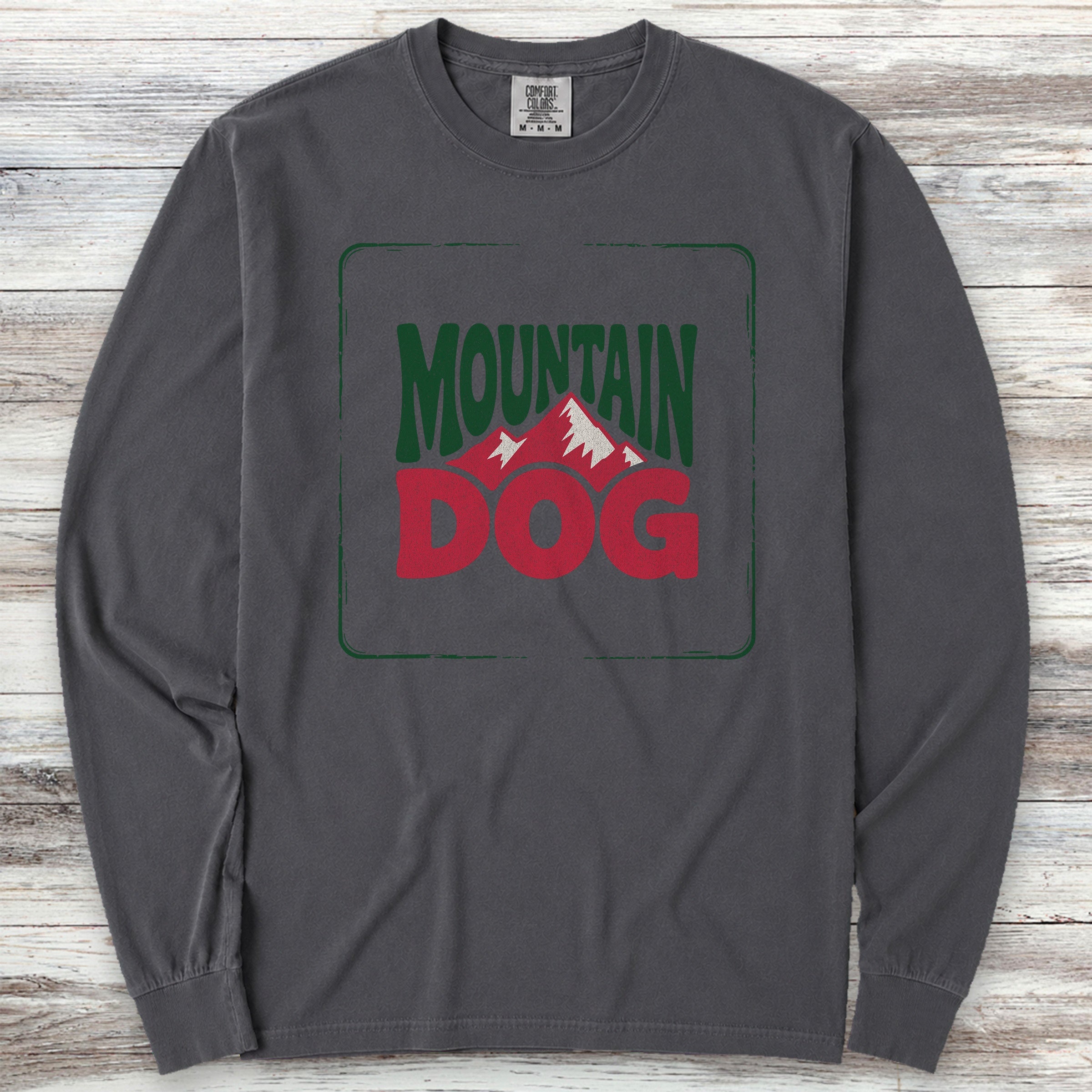 Mountain Dog Long Sleeve Tee - Graphite