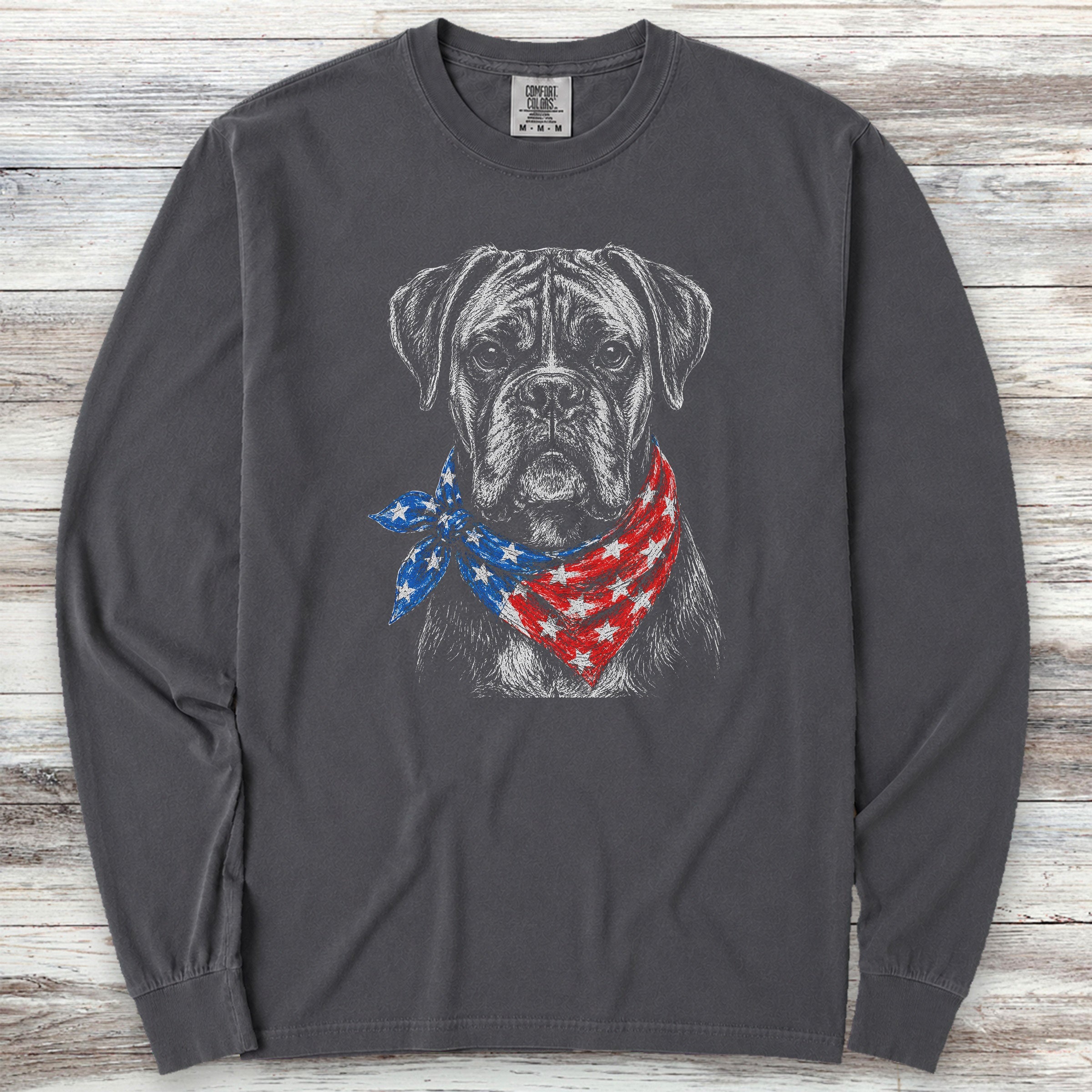 Boxer Patriot Long Sleeve Tee - Graphite