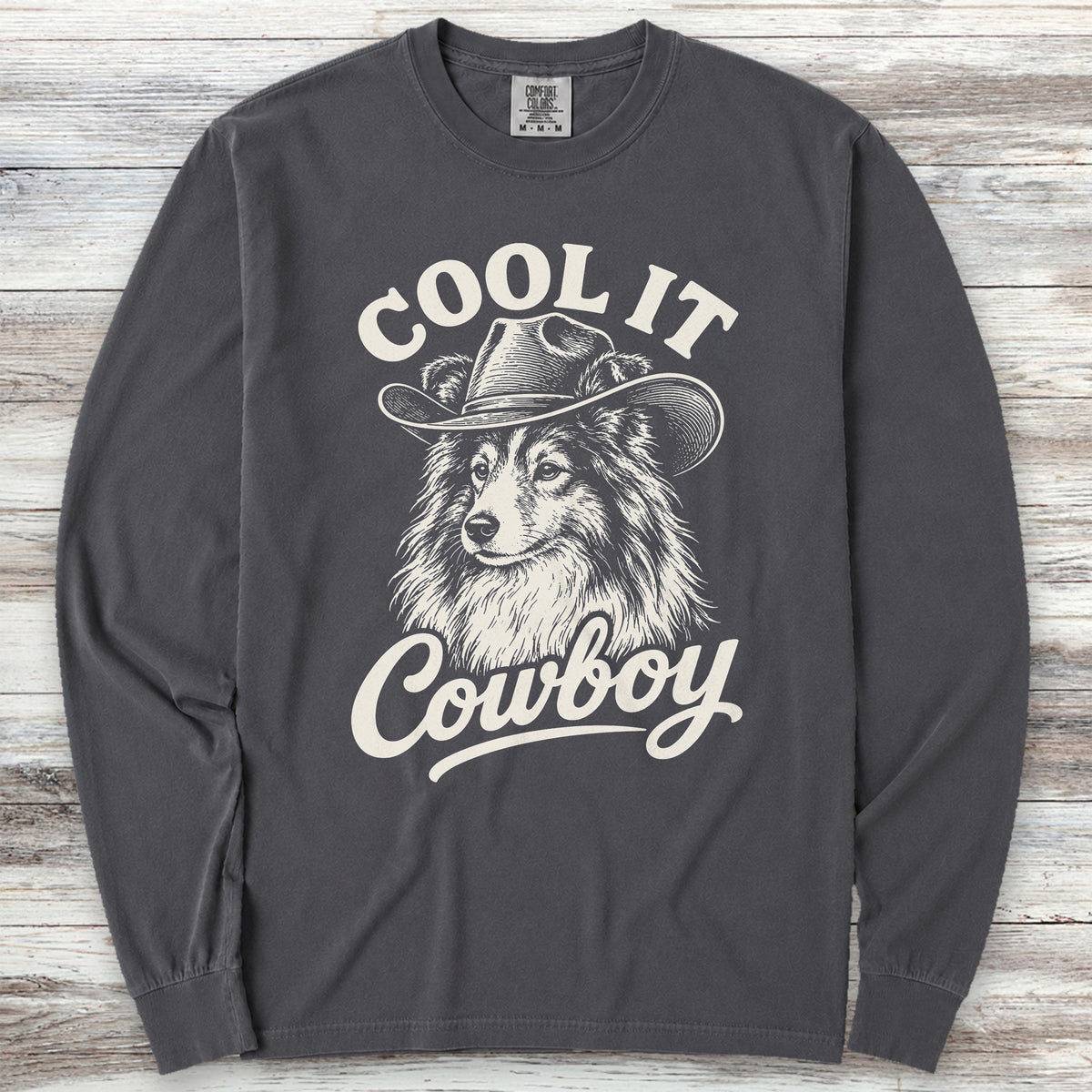 Shetland Sheepdog Cool It Long Sleeve Tee - Graphite