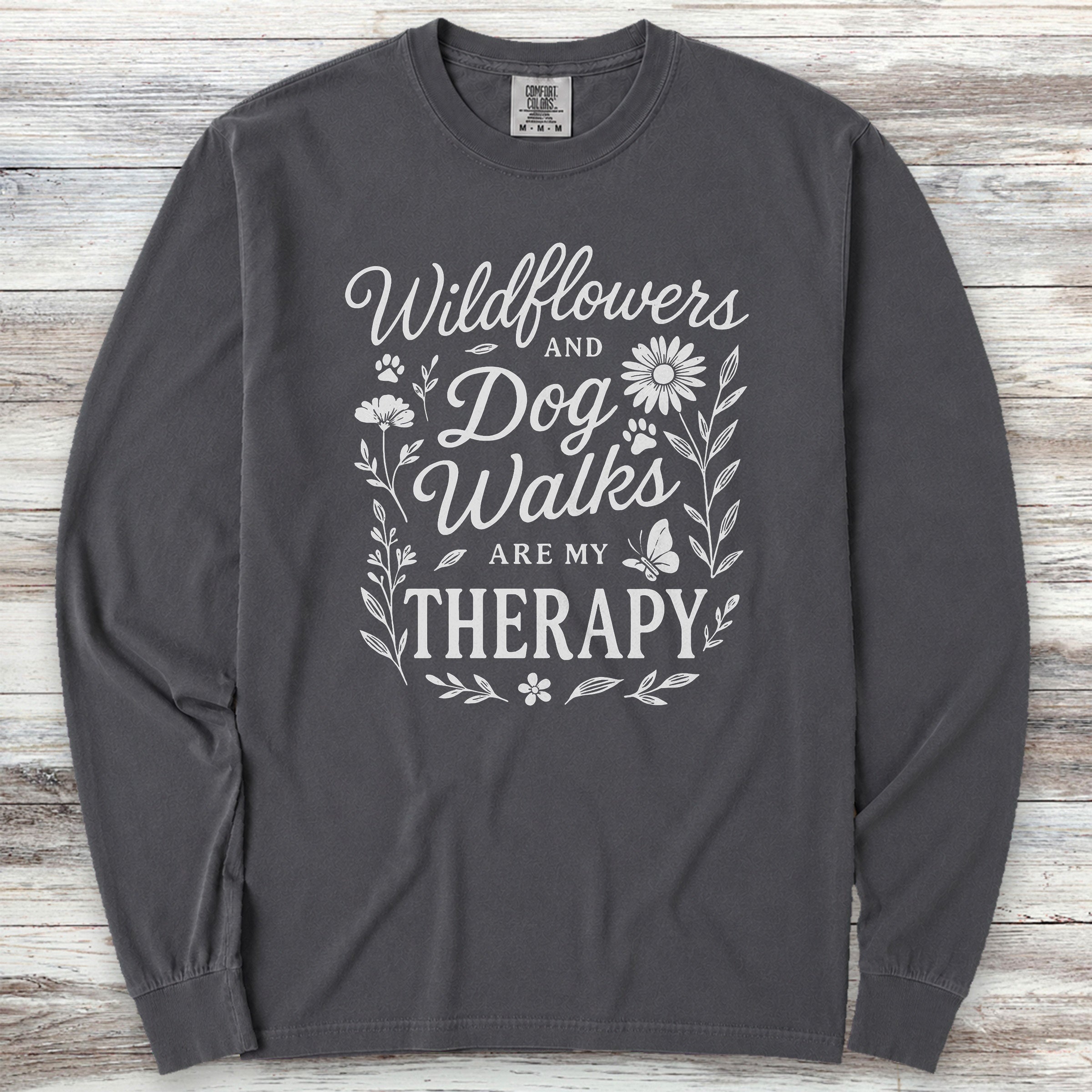Wildflowers Long Sleeve Tee - Graphite