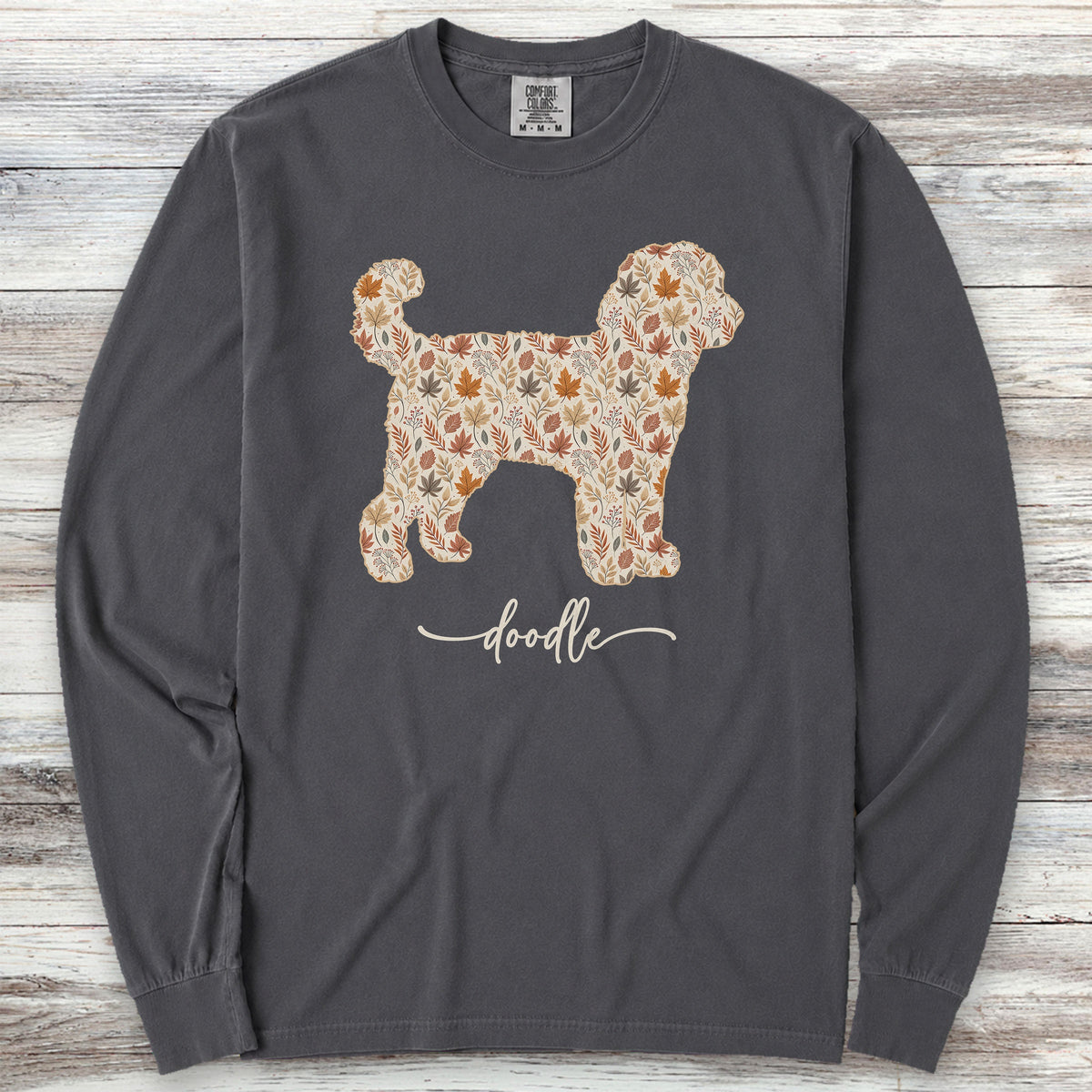 Doodle Fall Long Sleeve Tee - Graphite