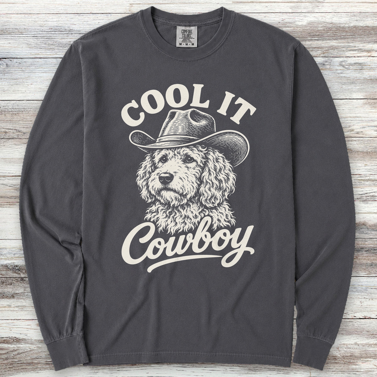 Goldendoodle Cool It Long Sleeve Tee - Graphite