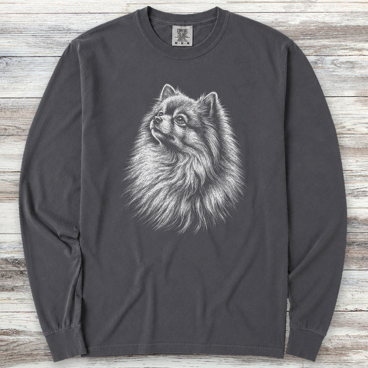 Pomeranian Loyalty Long Sleeve Tee - Graphite