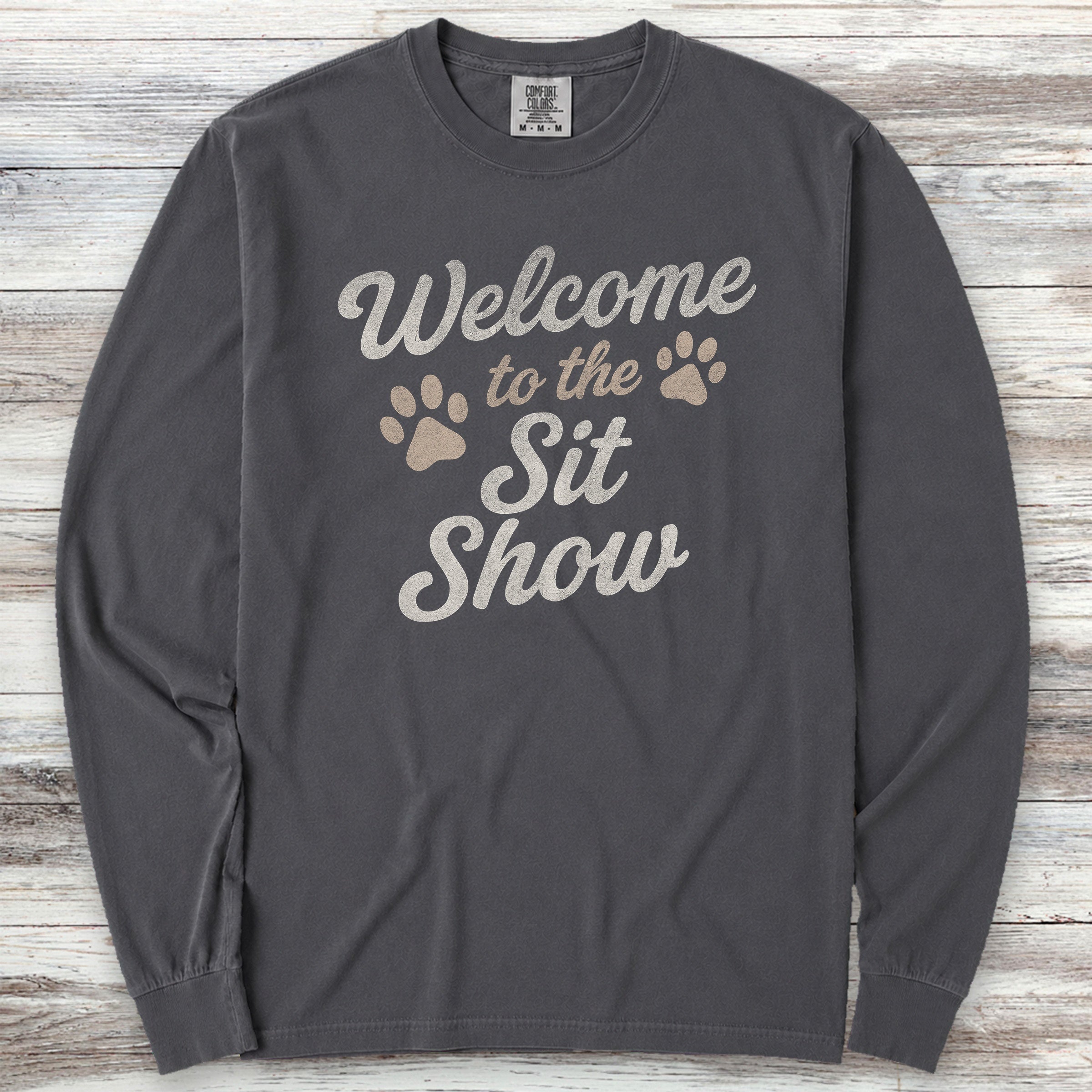 Sit Show Long Sleeve Tee - Graphite