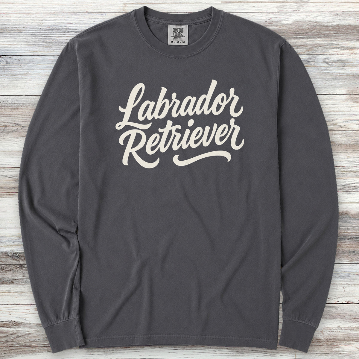 Labrador Retriever Team Long Sleeve Tee - Graphite