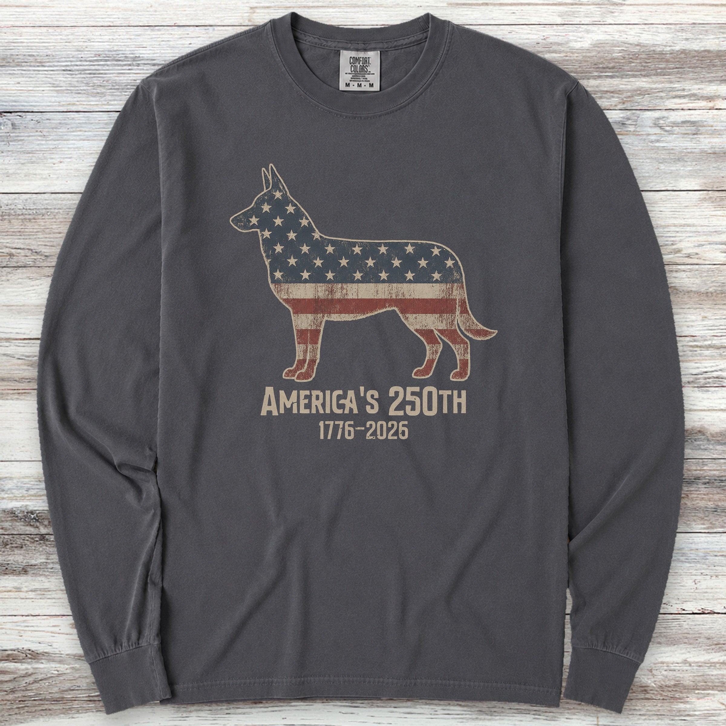 Belgian Malinois 250 Long Sleeve Tee - Graphite