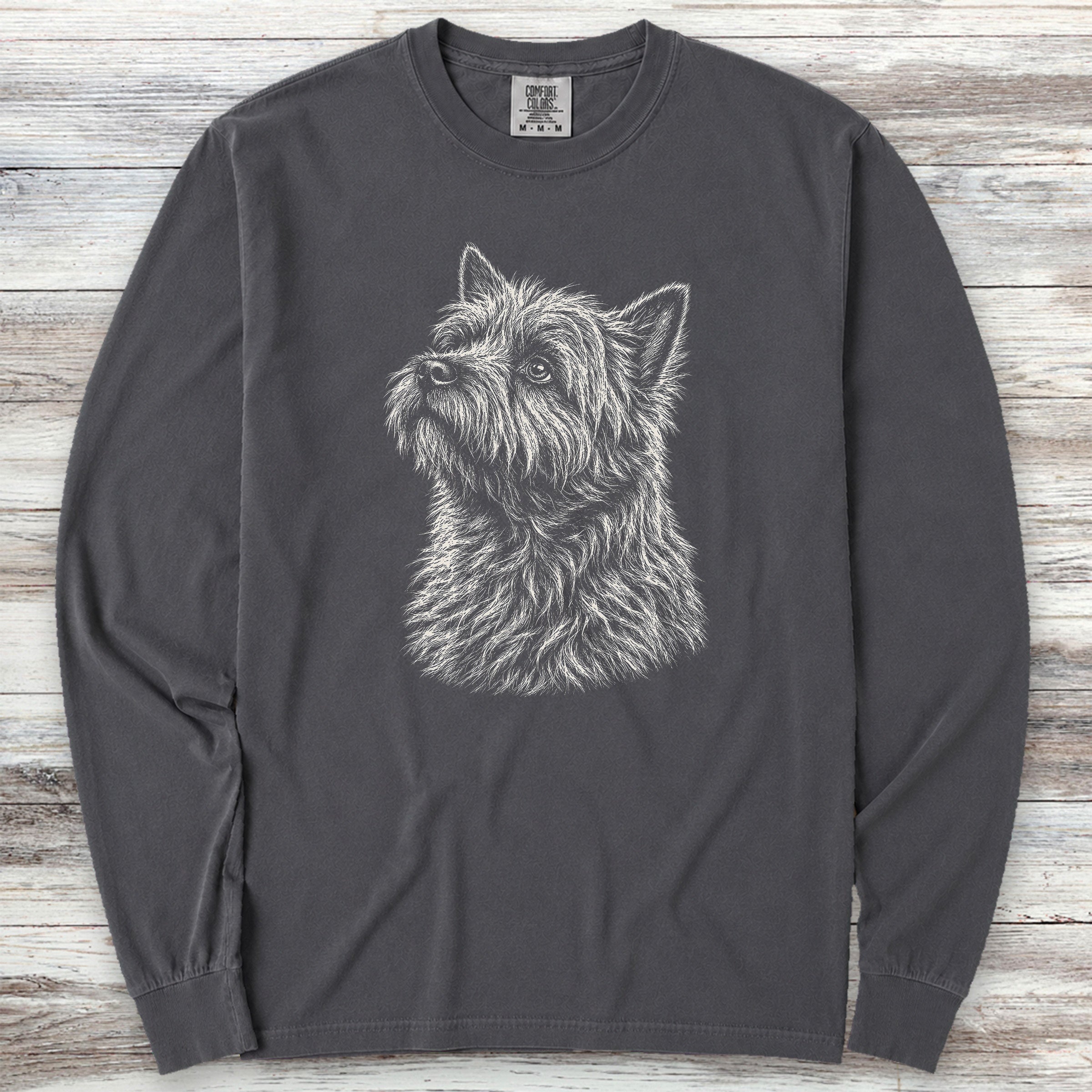 Cairn Terrier Loyalty Long Sleeve Tee - Graphite