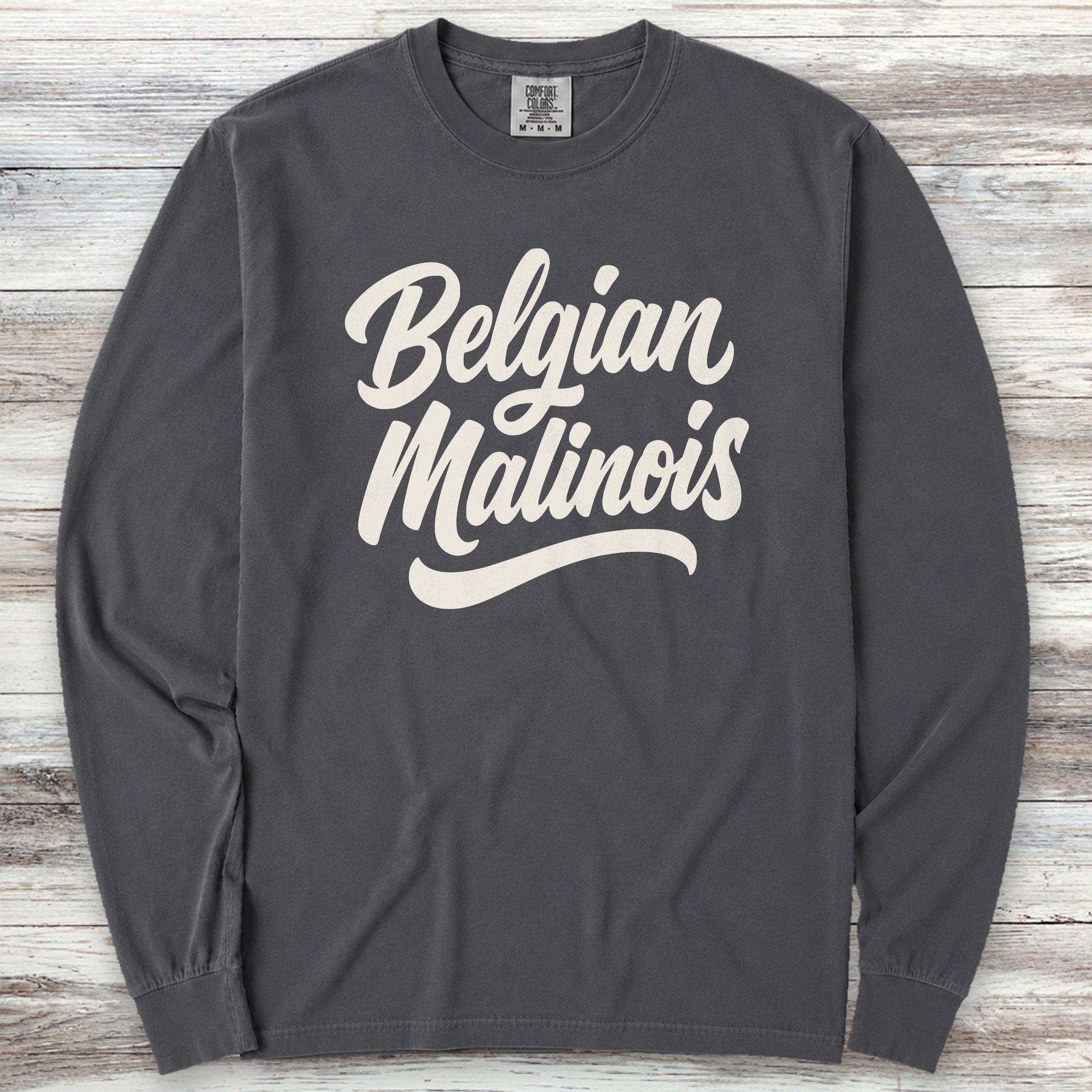 Belgian Malinois Team Long Sleeve Tee - Graphite