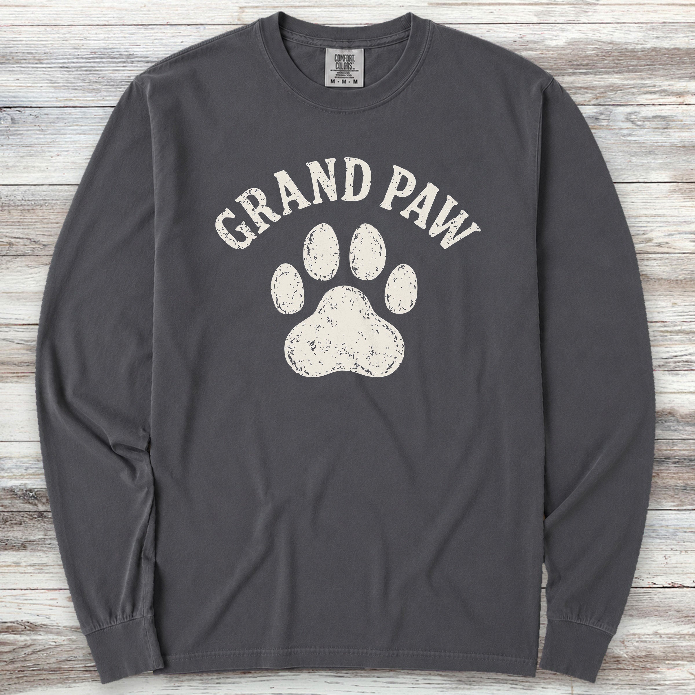 Grand Paw Long Sleeve Tee - Graphite