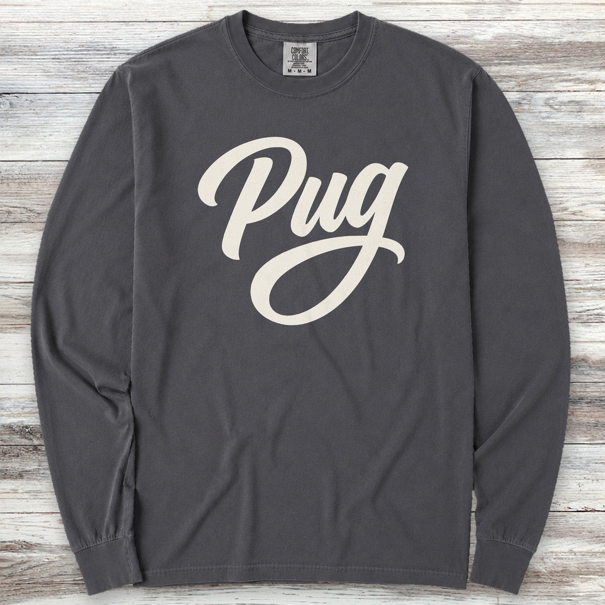 Pug Team Long Sleeve Tee - Graphite
