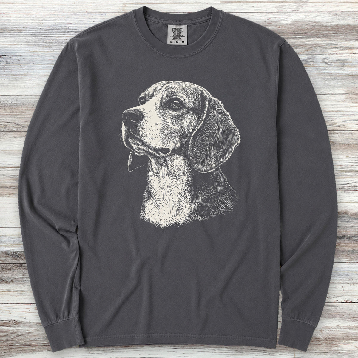 Beagle Loyalty Long Sleeve Tee - Graphite
