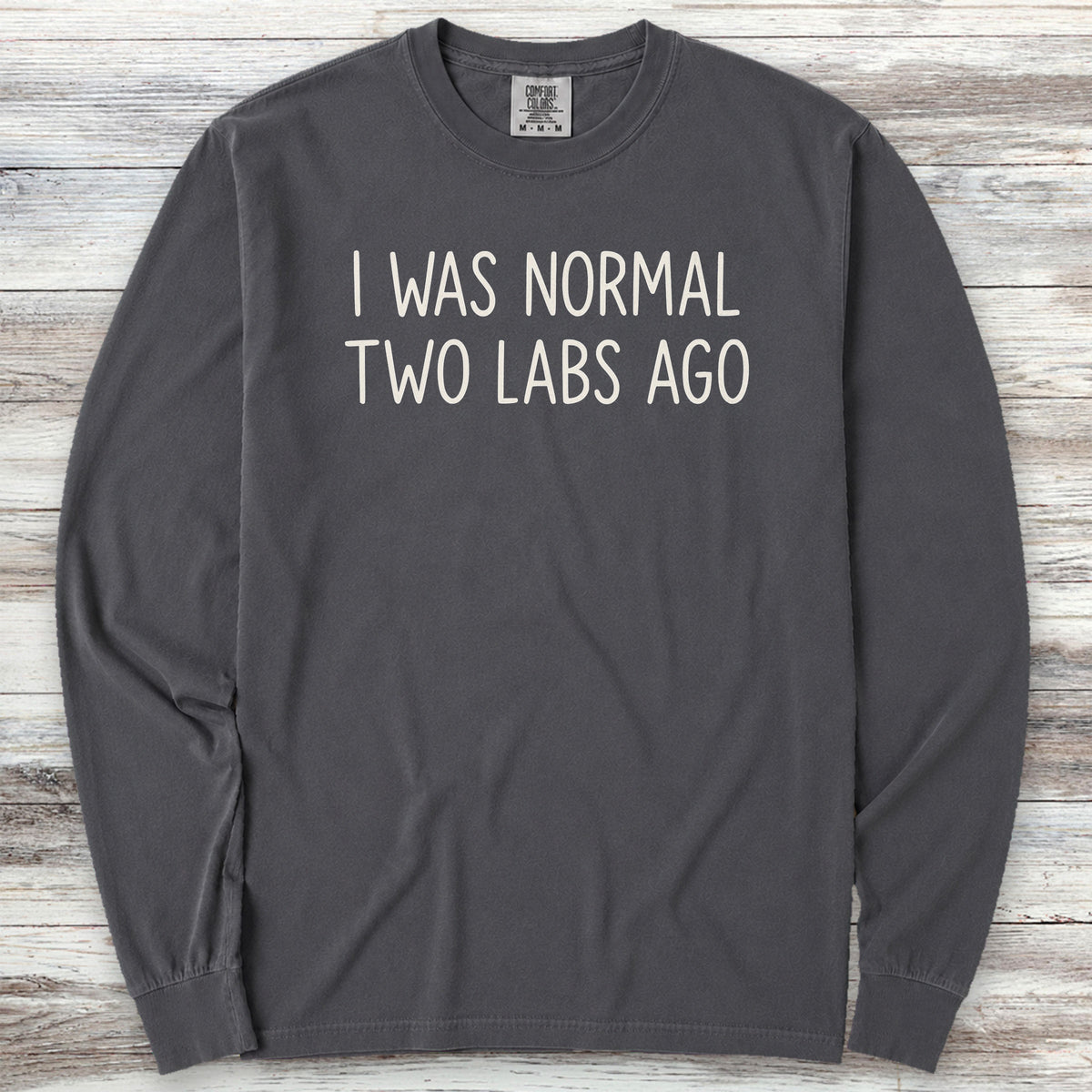 Labrador Retriever Lab Normal Long Sleeve Tee - Graphite