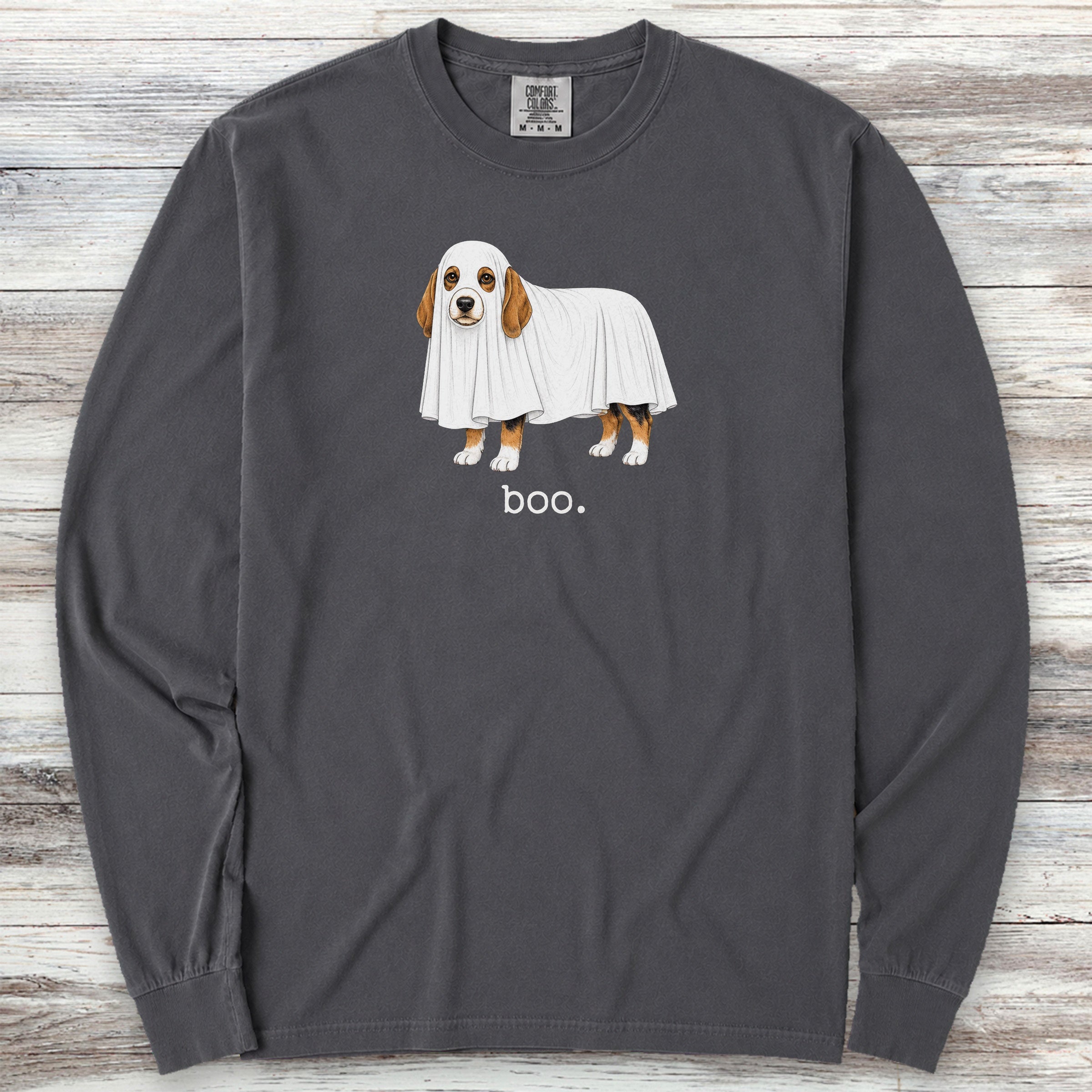 Beagle Boo Long Sleeve Tee - Graphite