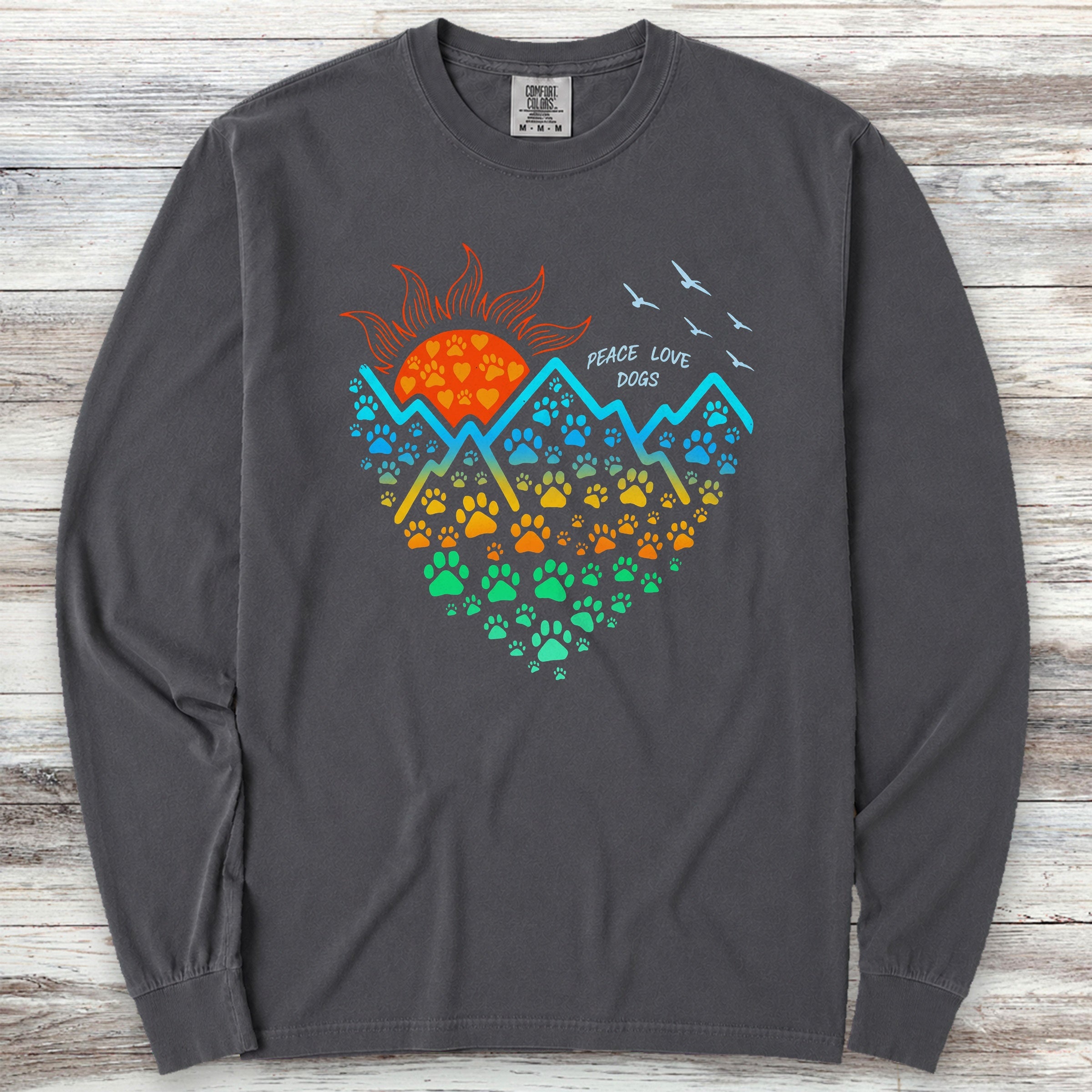 Adventure Heart Long Sleeve Tee - Graphite