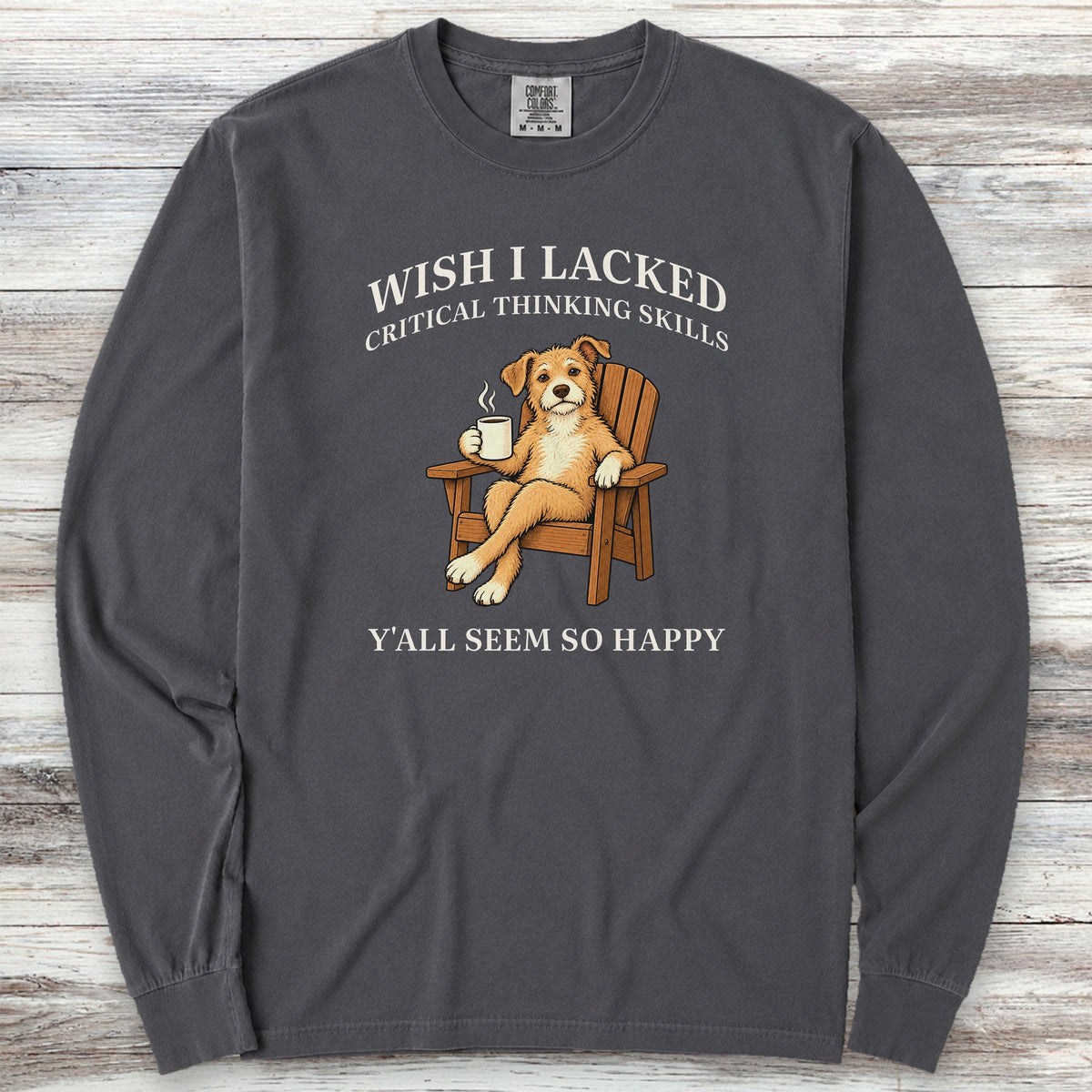 Critical Thinking Skills Long Sleeve Tee - Graphite